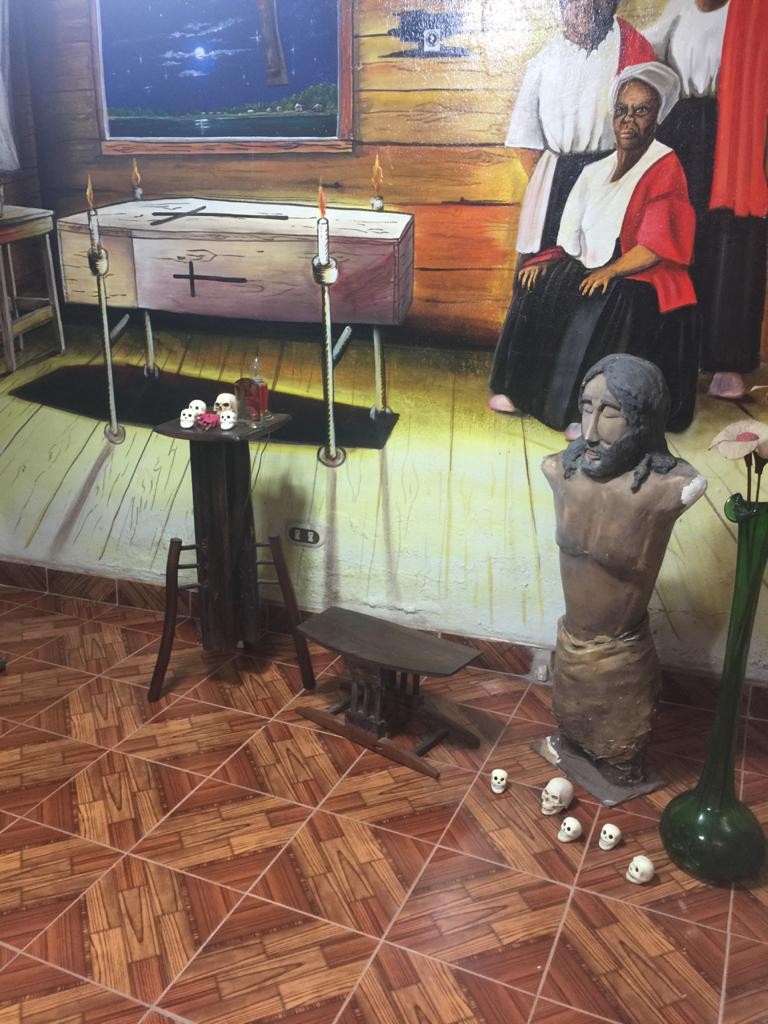 Religiosity room, Muntú Bantú, Afrodiasporic Memory Center, Quibdó, Chocó