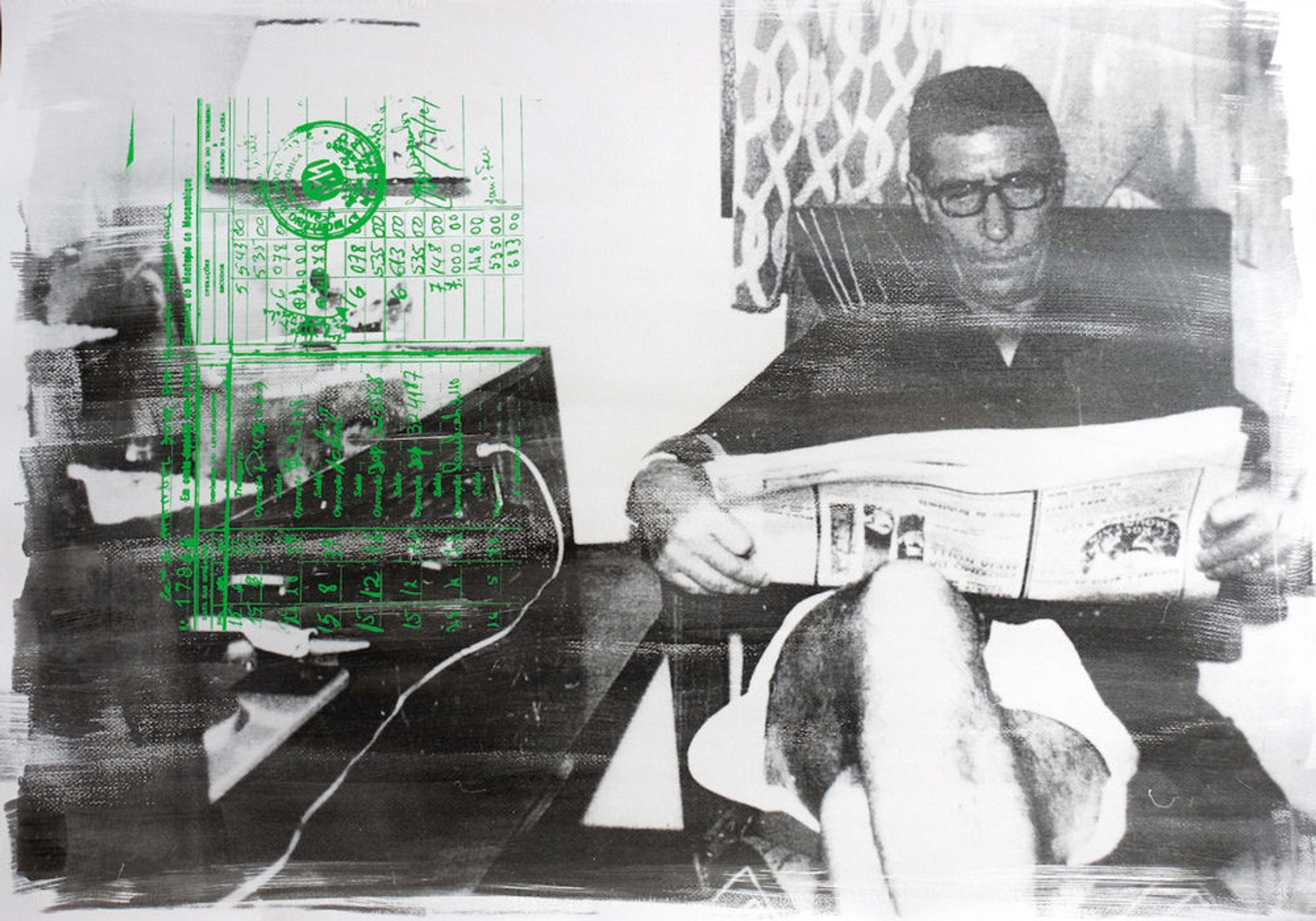 Délio Jasse, The Lost Chapter, Nampula, 1963, 2016. Photographic emulsion and screen-print on Fabriano paper. Courtesy the artist and Tiwani Contemporary, London