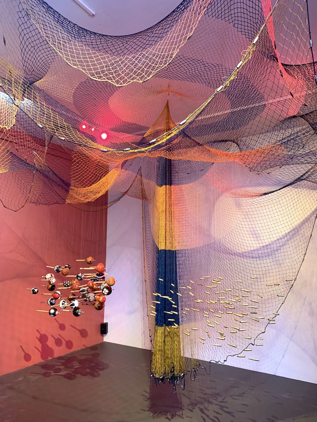 Glicéria Tupinambá in collaboration with Tupinambá Community of Serra do Padeiro and Olivença. Installation View of National Pavilion of Hãhãwpuá (Brazil), 60th Venice Biennale. Photo: C&amp;