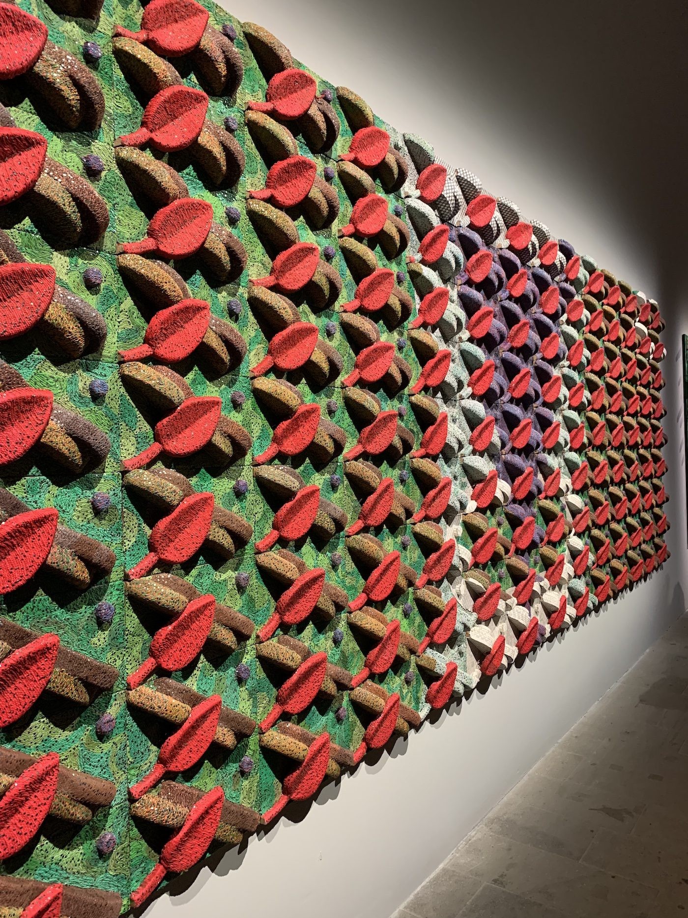 Elias Sime. Installation View of “The Milk of Dreams” at Arsenale. Photo: C&