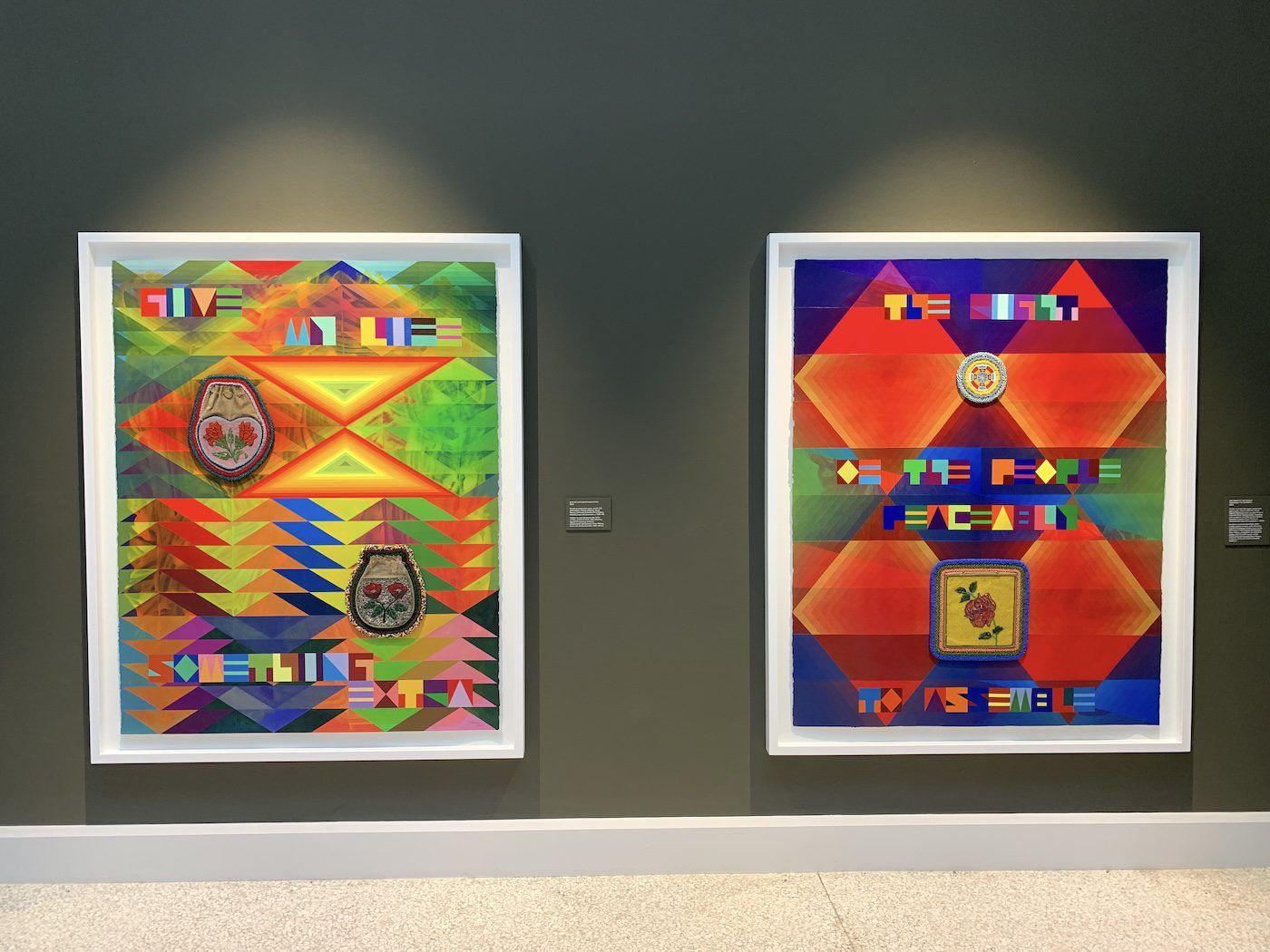 Jeffrey Gibson. Installation View of National Pavilion of USA, 60th Venice Biennale. Photo: C&