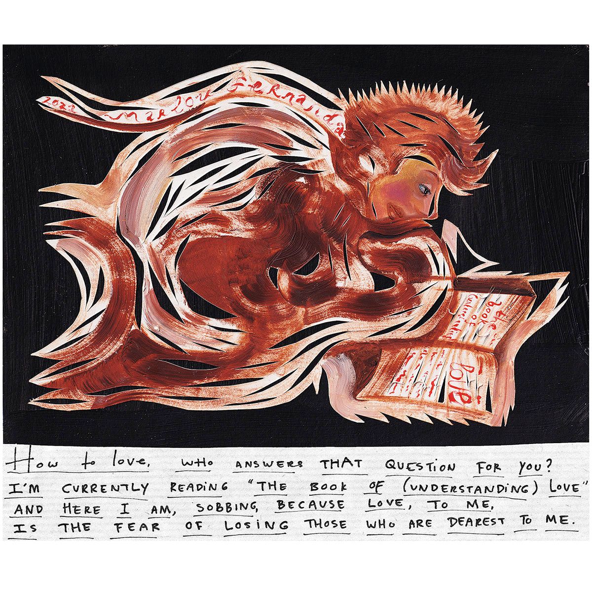 Marlou Fernanda, “Marlou Fernanda Reading”. Courtesy of the artist.