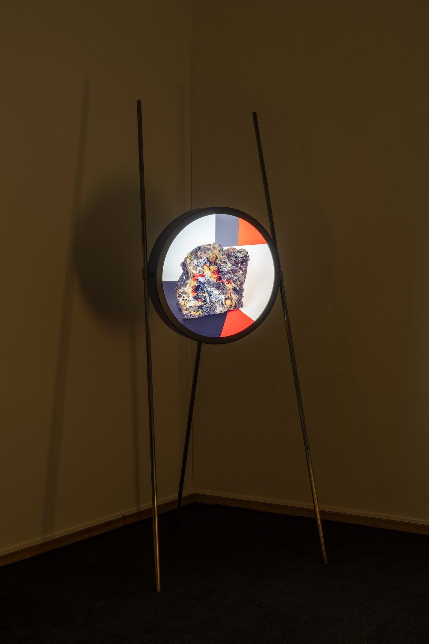 Michelle Eistrup, Mineral Emmisaries, 2021. Installation view, Seeds and Souls, Kunsthal Charlottenborg, 2023. Photo by David Stjernholm.