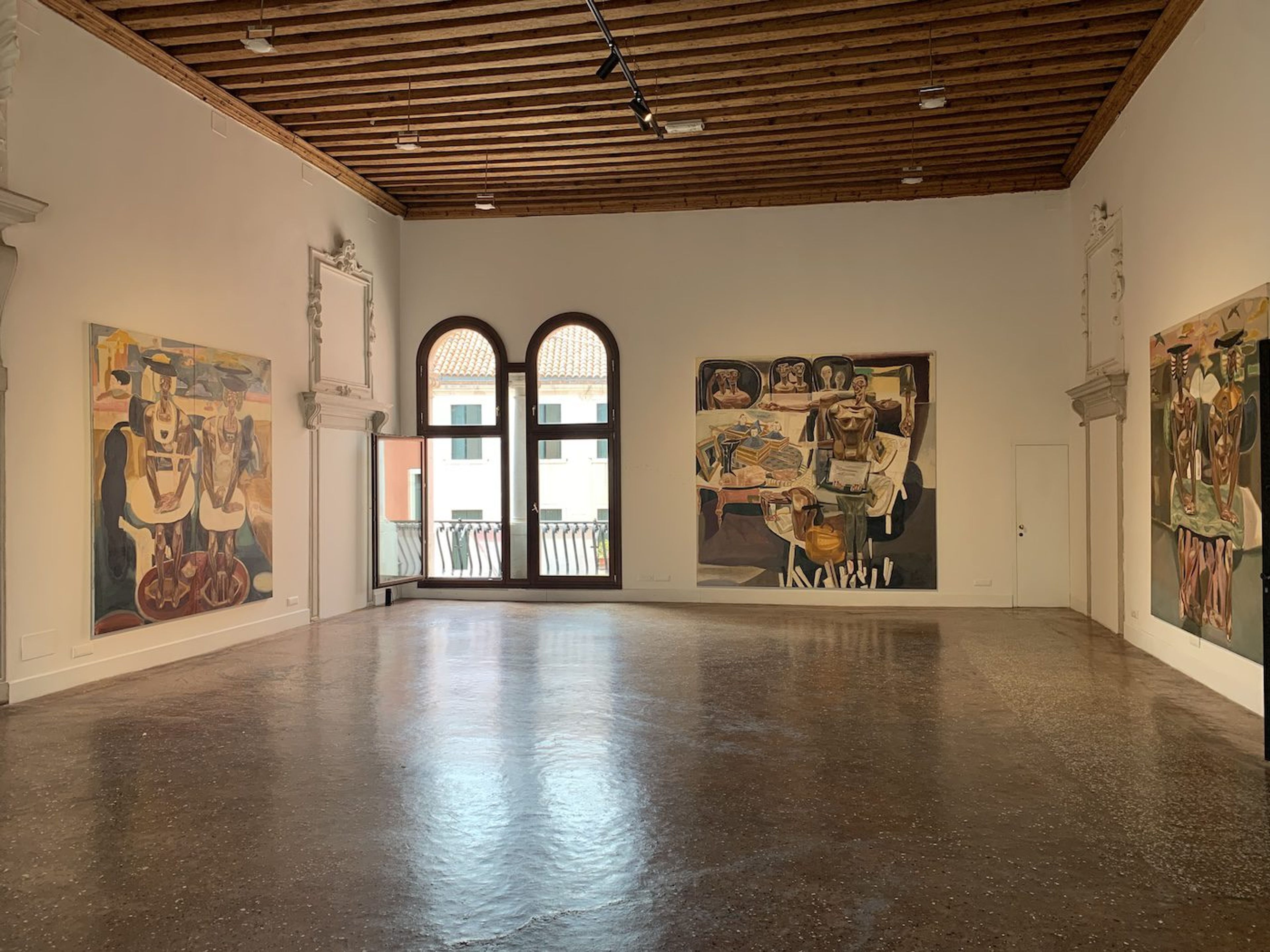 Tesfaye Urgessa at National Pavilion of Ethiopia. Installation View at 60th Venice Biennale. Photo: C&amp;