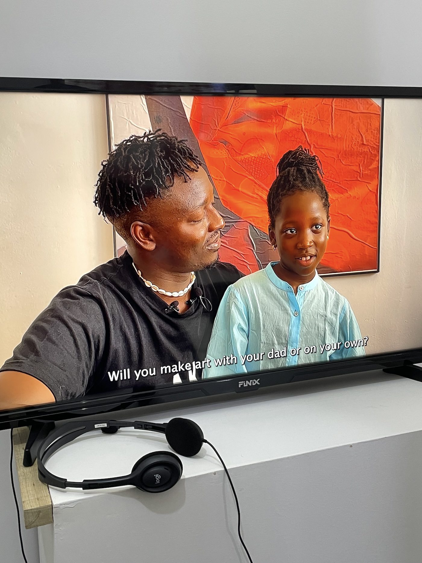 Installation view of “Pères et Filles” at Musée de la Femme Henriette Bathily. Photo: Khady | Senegalese Twisted
