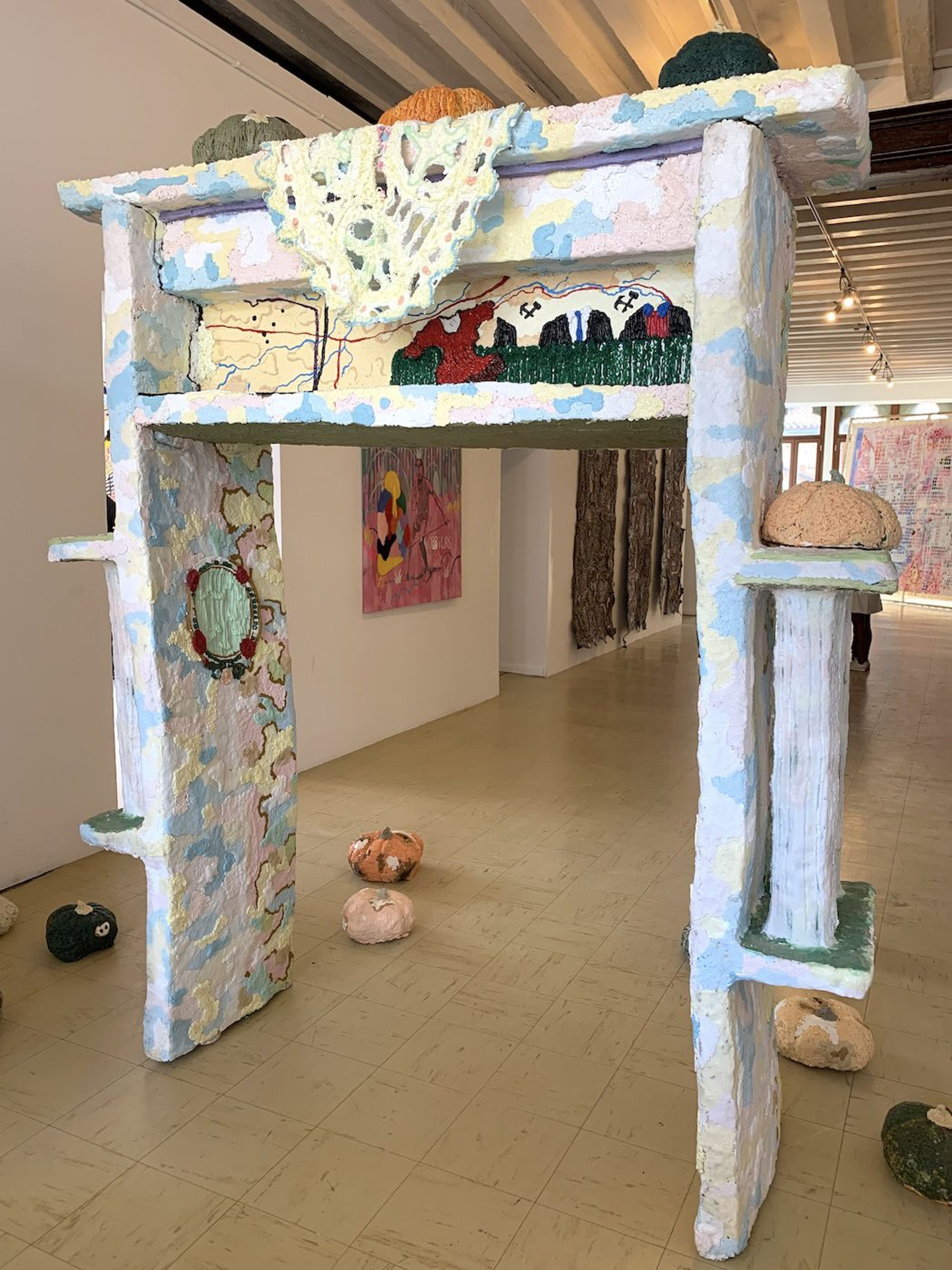 Troy Masaka. Installation View of National Pavilion of Zimbabwe, 60th Venice Biennale. Photo: C&amp;