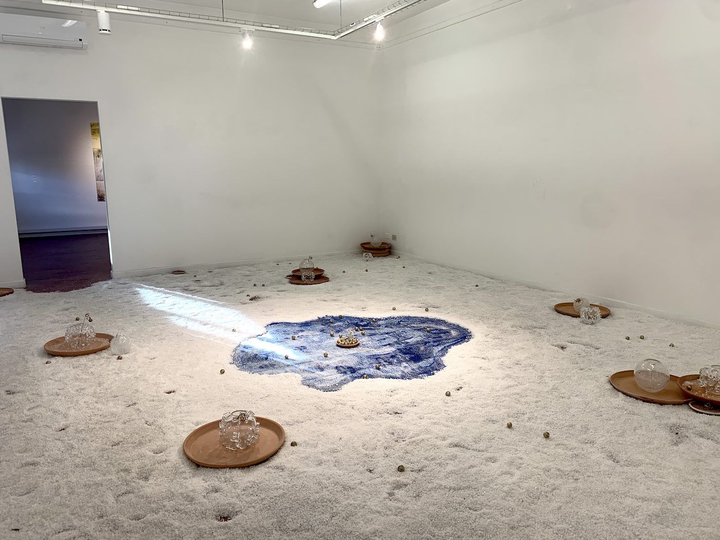 Marie-Claire Messouma Manlanbien. Installation View of National Pavilion of Côte d’Ivoire at 60th Venice Biennale. Photo: C&