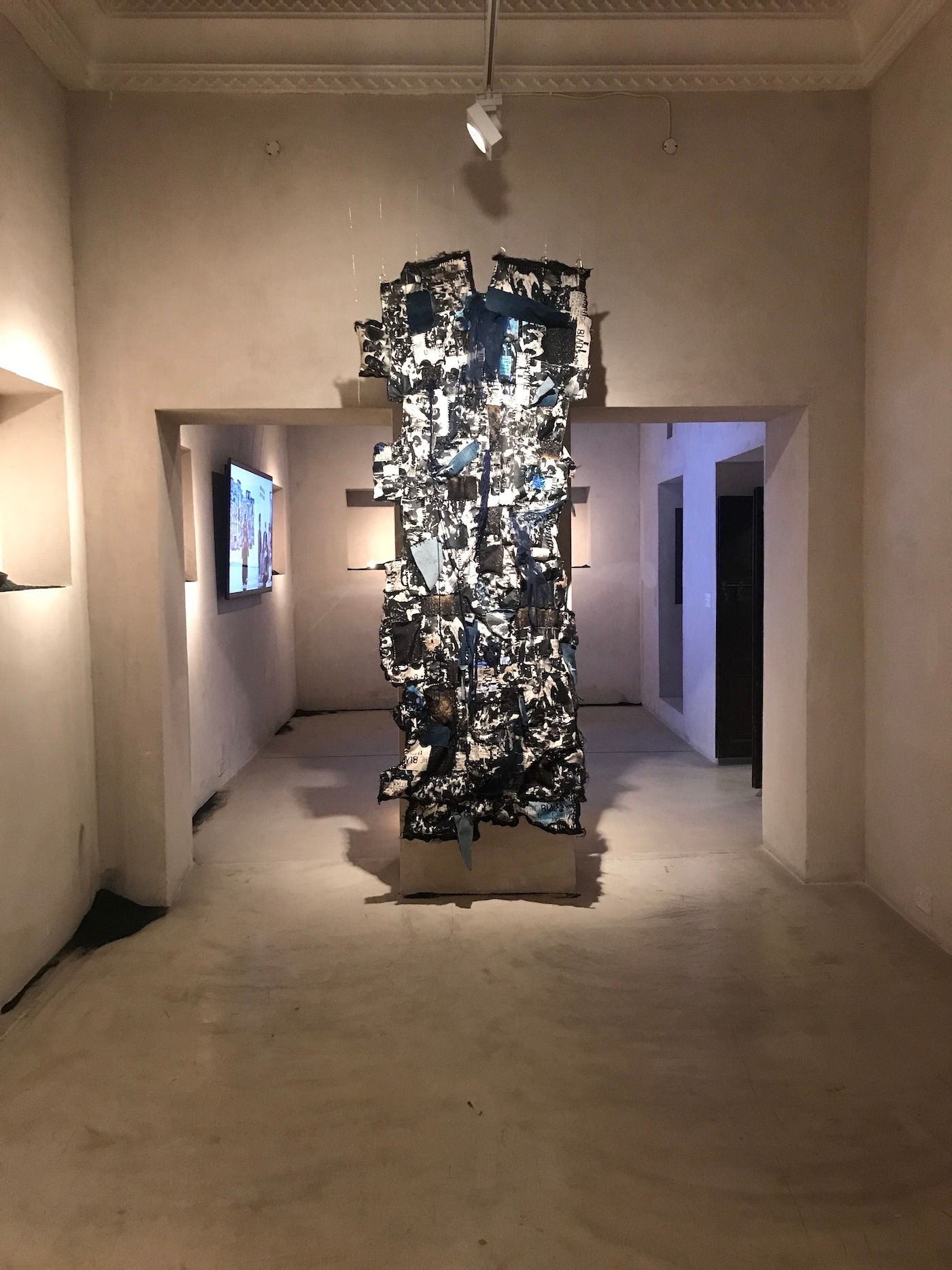 Helina Metaferia. Installation view at Sharjah Biennial 15. Photo: C&.