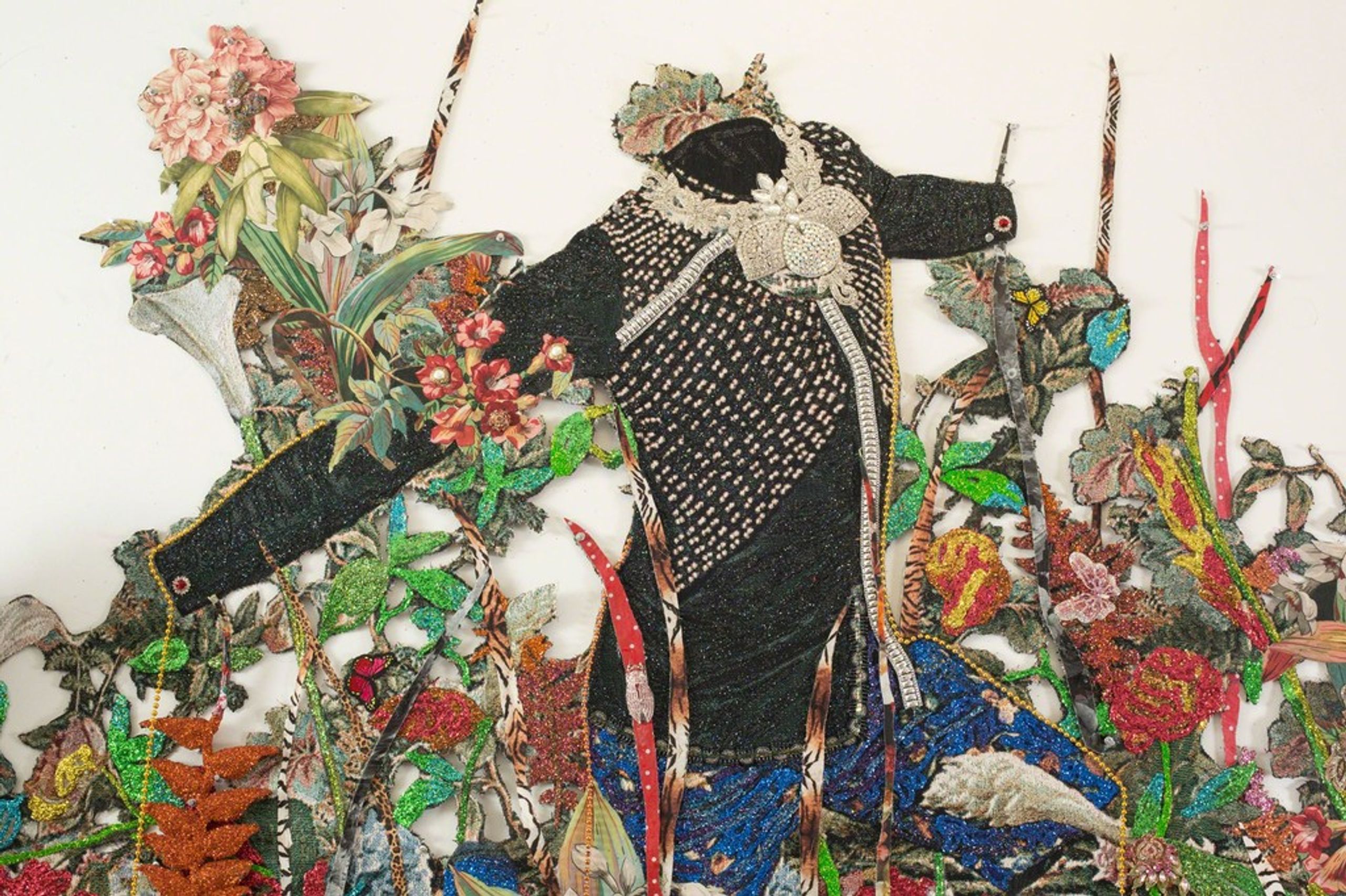 Ebony G. Patterson . . . while the dew is still on the roses . . .