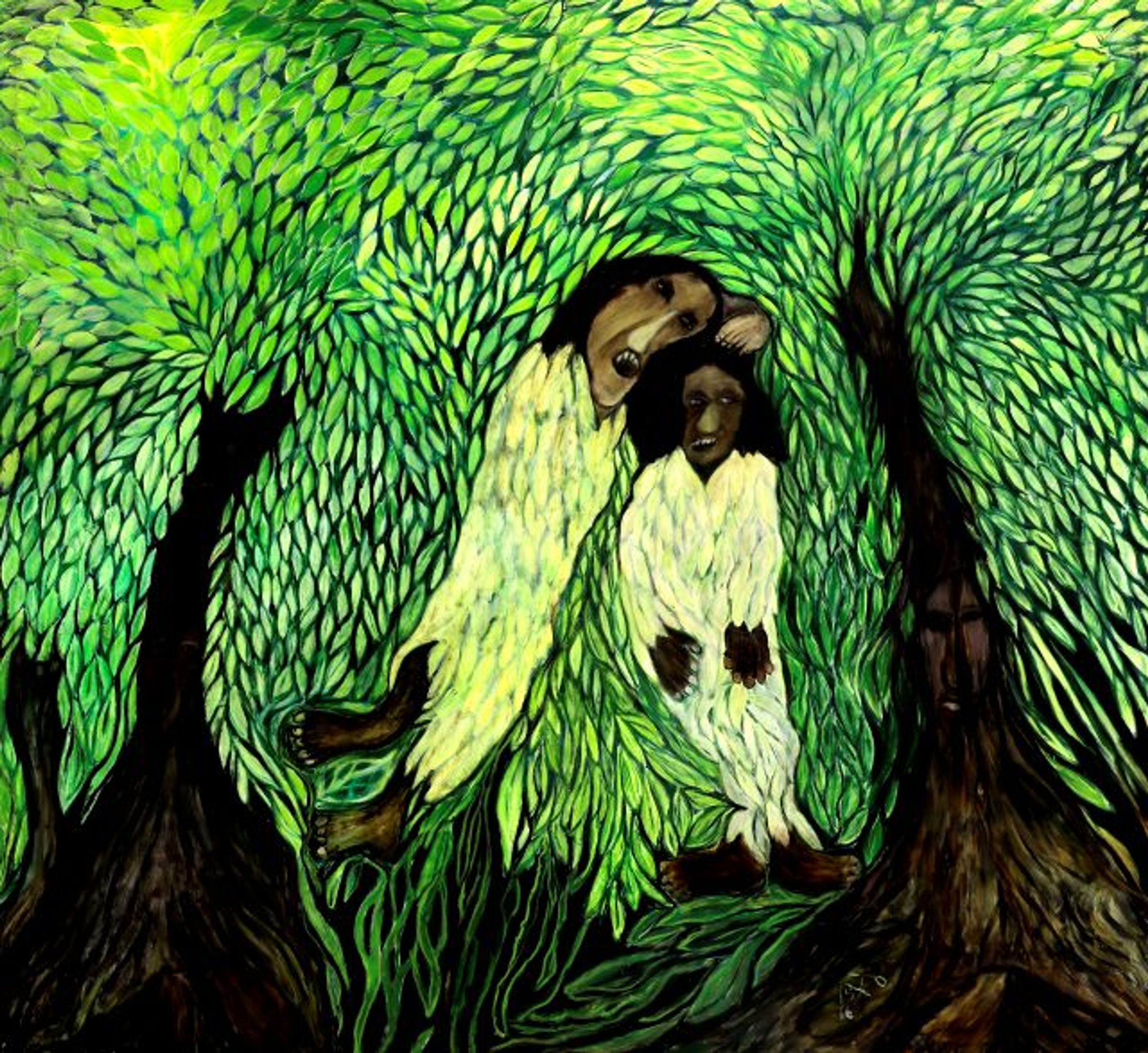 Kamala Ibrahim Ishag, Two Women (Eve and Eve), 2016. Courtesy the artist. Photo: Mohamed Noureldin Abdallah Ahmed. © Kamala Ibrahim Ishag.