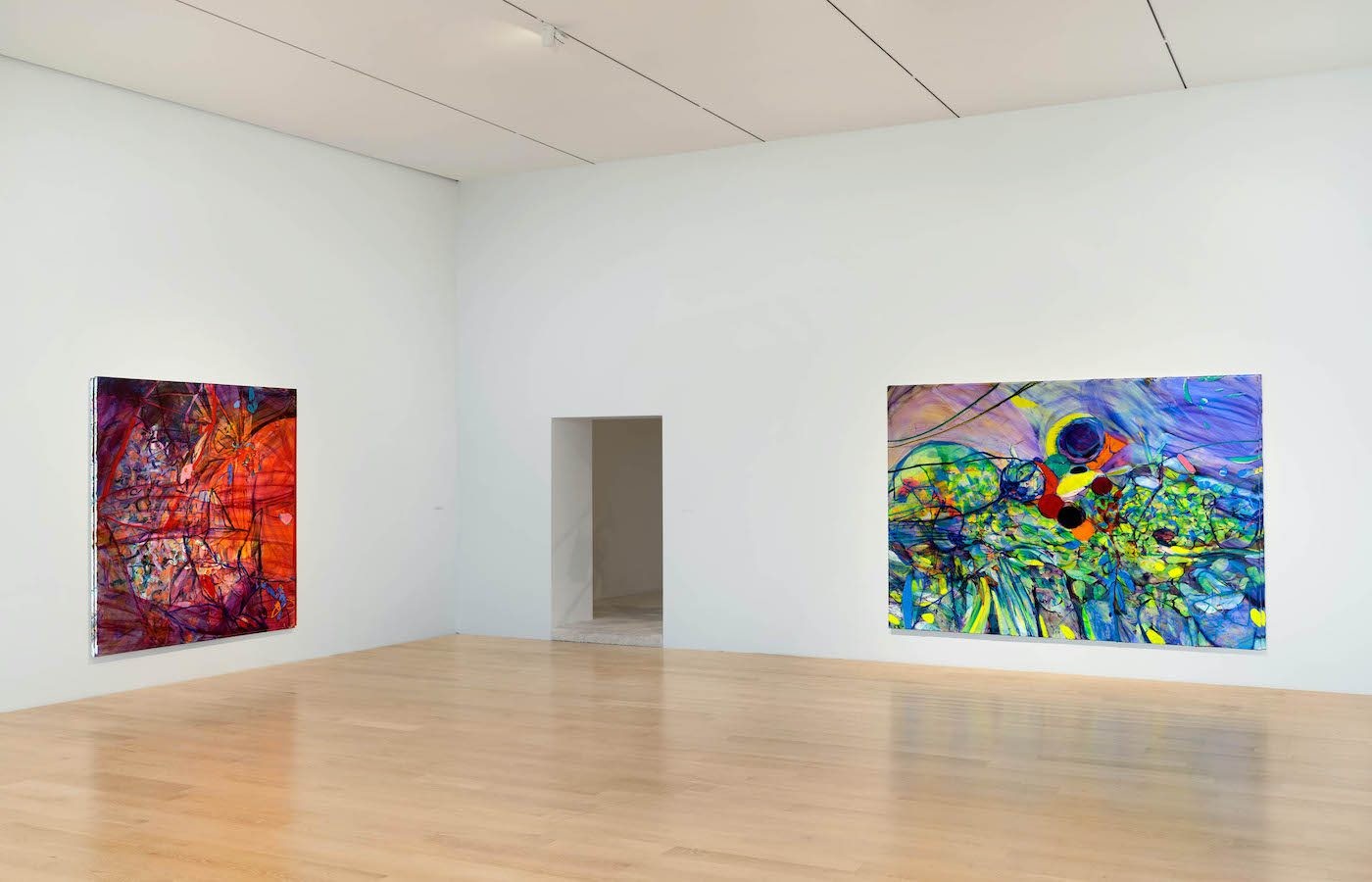 Installation view: “Jadé Fadojutimi: Yet, Another Pathetic Fallacy” at ICA Miami. Photo: Zachary Balber.