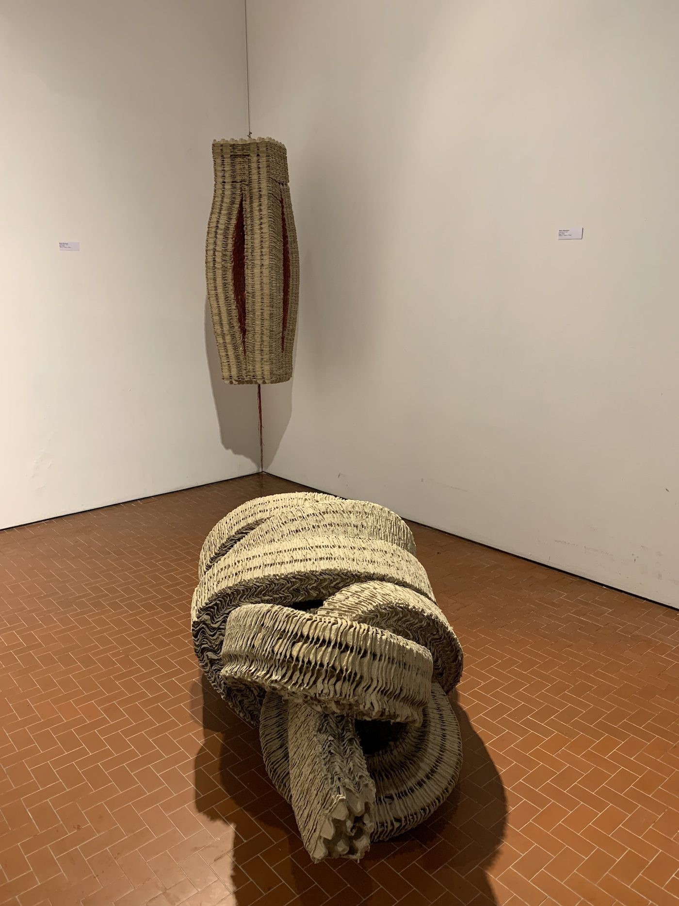 Wallen Mapondera, Takatumwa I, II, 2022. Installation view of the Zimbabwe Pavilion at the 59th Venice Biennale. Photo: C&