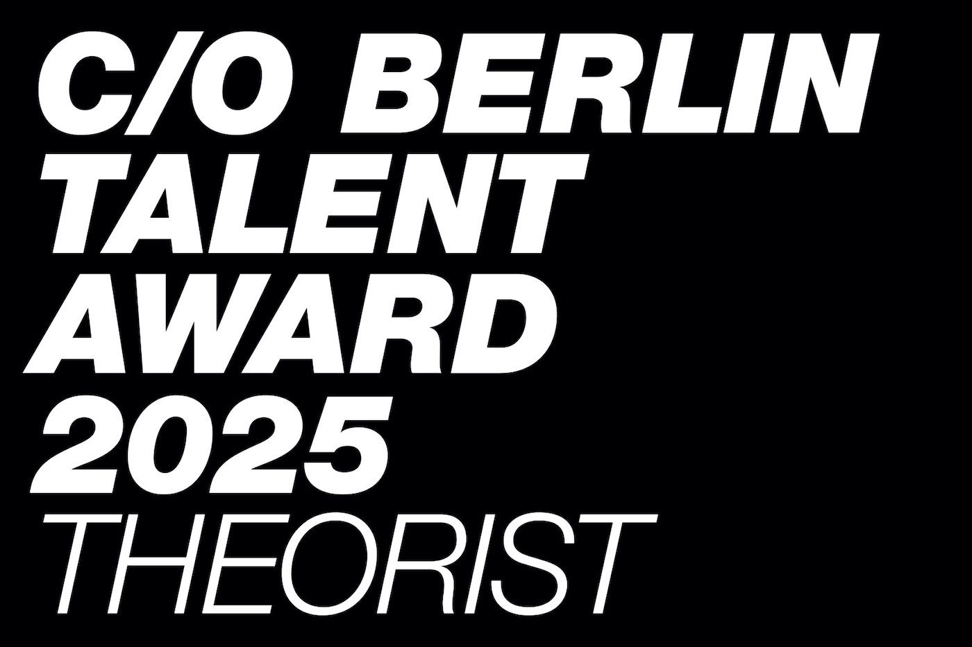 C/O Berlin Talent Award 2025 – THEORIST