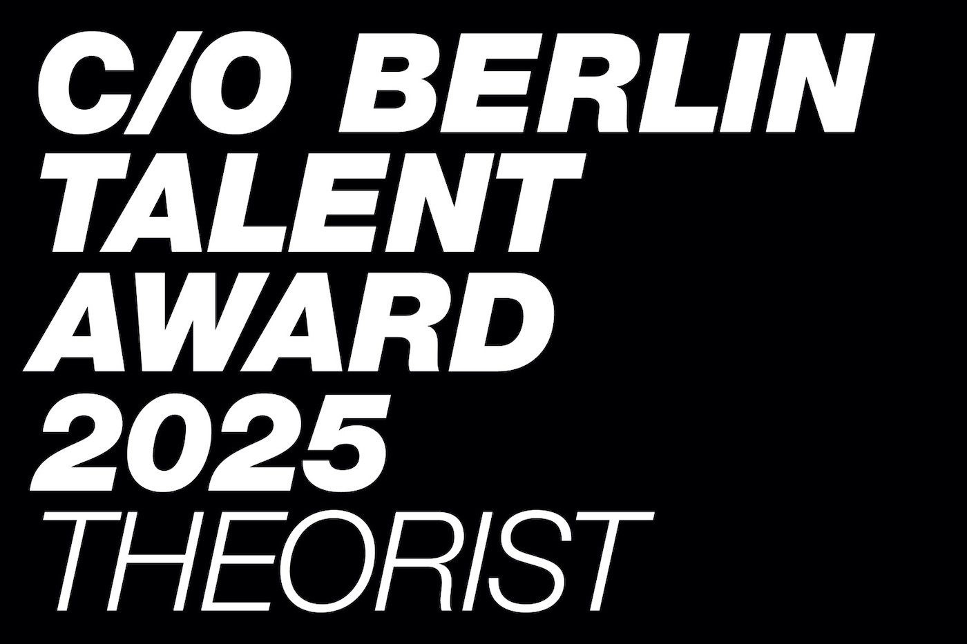 C/O Berlin Talent Award 2025 – THEORIST