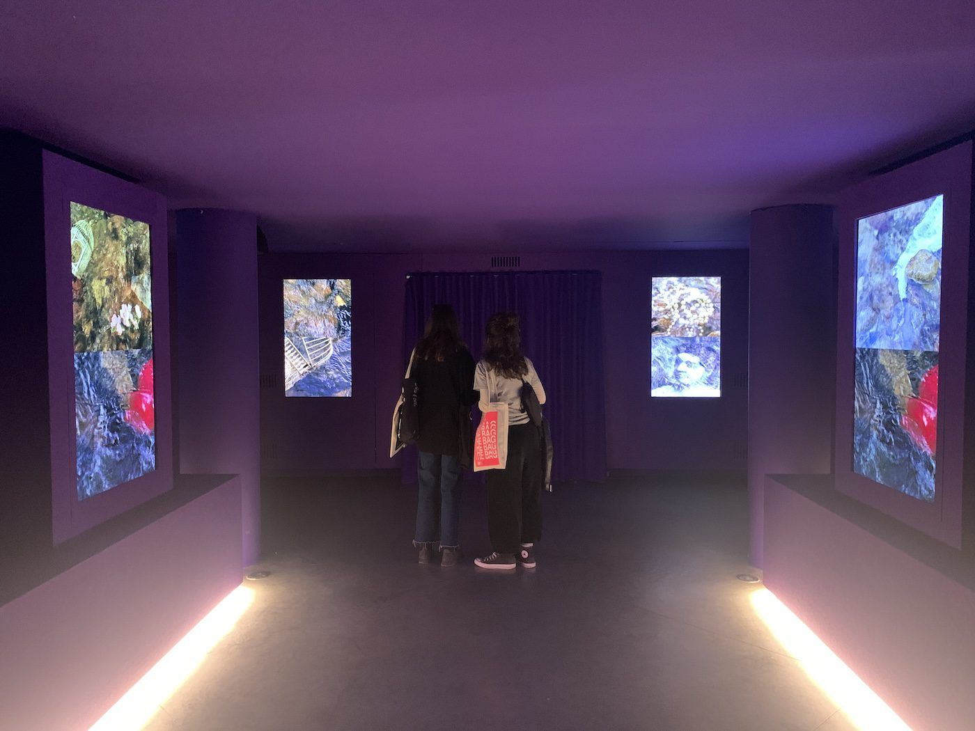 John Akomfrah. Installation View of National Pavilion of Great Britain, 60th Venice Biennale. Photo: C&