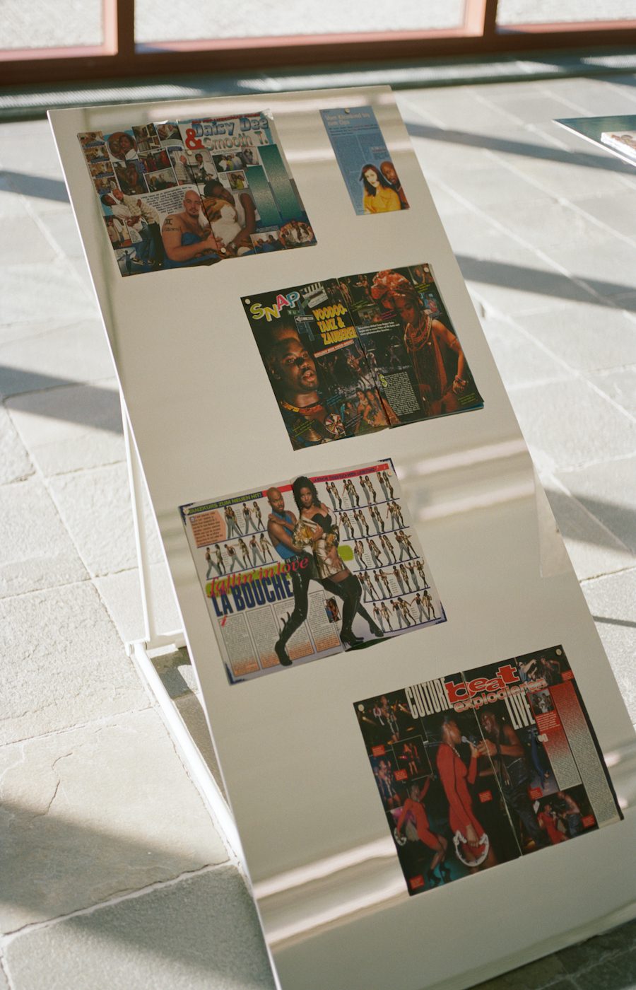 Installation View of Austrian Museum for Black Entertainment and Black Music at Belvedere, Vienna, 2022. Courtesy of Österreichische Museum für Schwarze Unterhaltung und Black Music (ÖMSUBM).