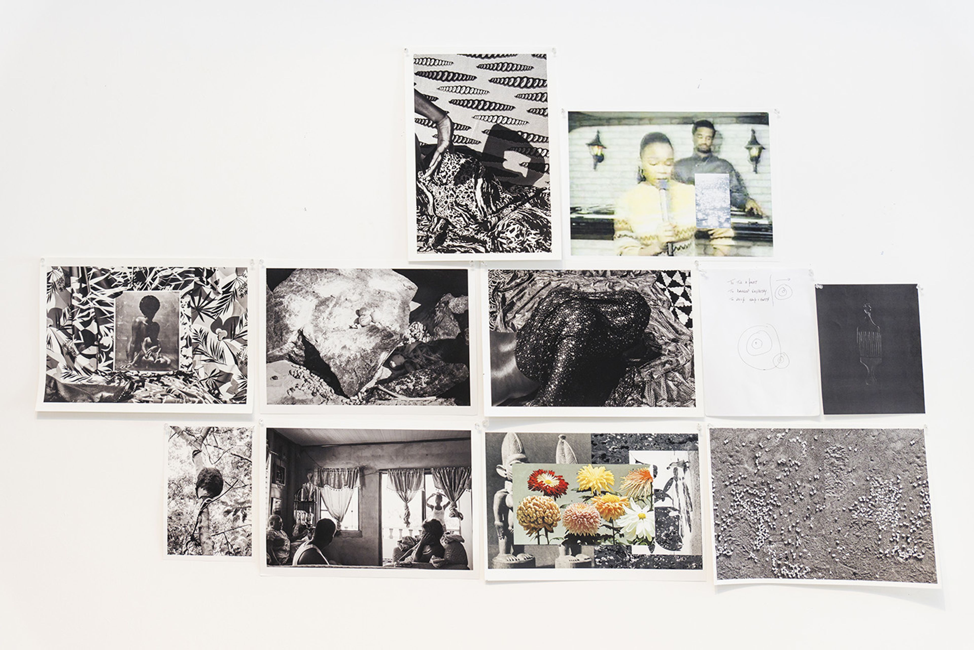 Keisha Scarville. Pages from her book “lick of tongue, rub of finger, on soft wound”, 2023.
