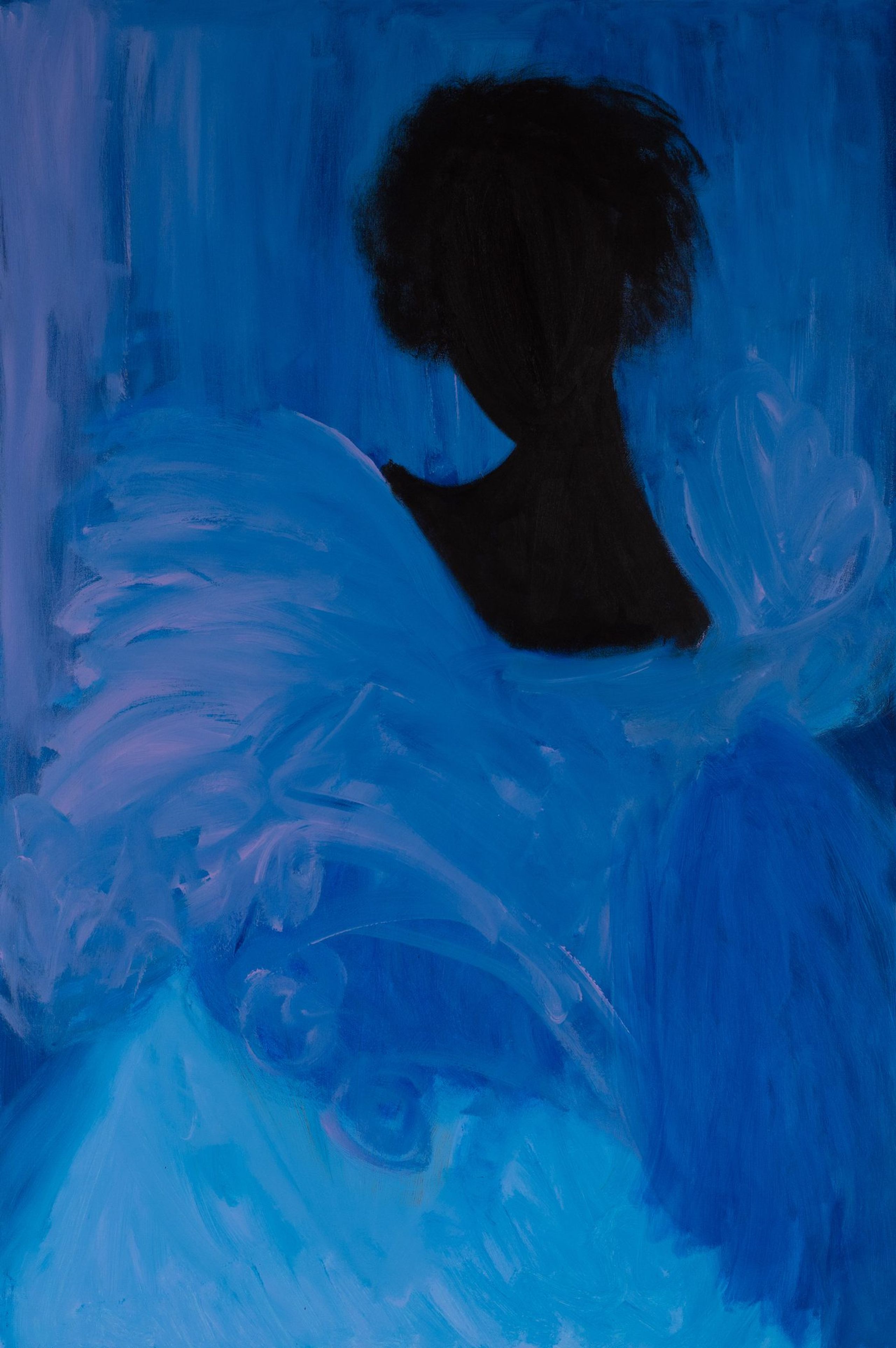 Ruth Ige, Songstress, 2022 Acrylic on canvas 120.5 x 80cm © Ruth Ige. Courtesy of Stevenson, Amsterdam/ Cape Town / Johannesburg
