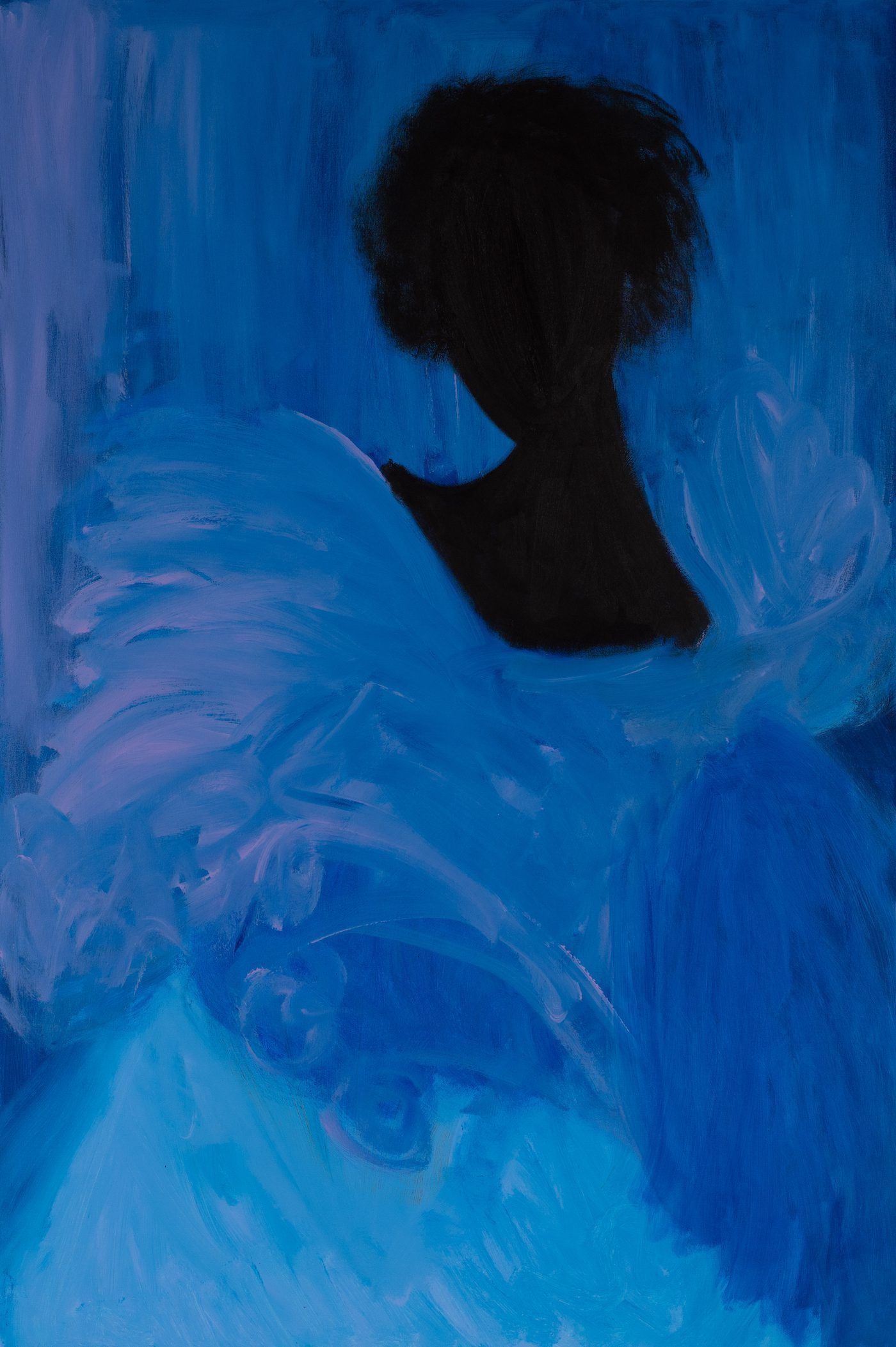 Ruth Ige, Songstress, 2022 Acrylic on canvas 120.5 x 80cm © Ruth Ige. Courtesy of Stevenson, Amsterdam/ Cape Town / Johannesburg