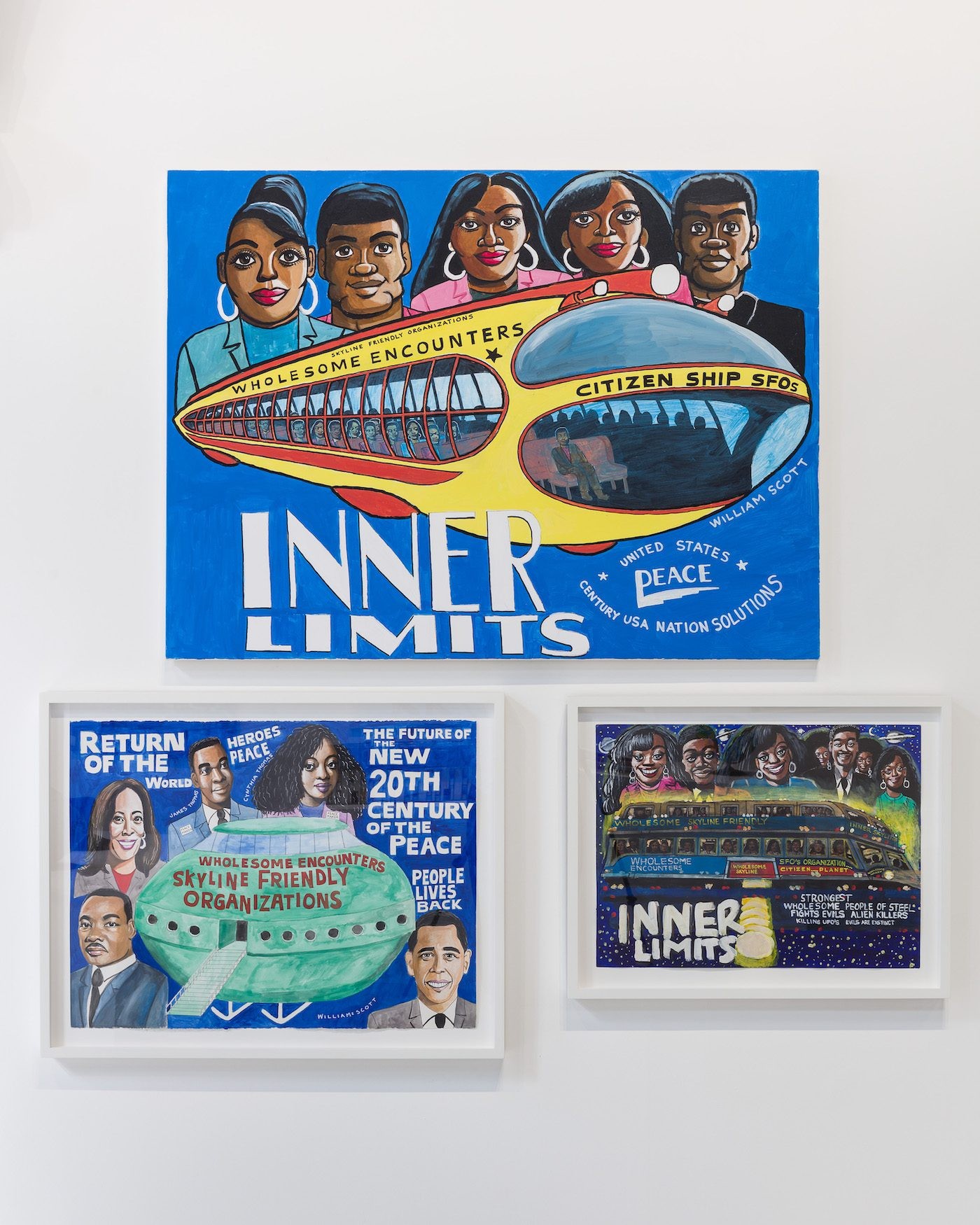 William Scott, 2021, Installation view, Studio Voltaire. Photo Mark Blower.