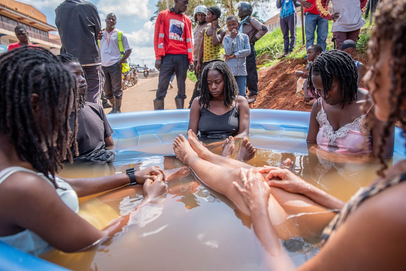 Kabena Godlive Kasangati, Made 11, performance staged during Silent Invasions The Art of Material Hacking, Sunday, November 12, 2023. Duration 2 hours. Photo: Atiko Anthony