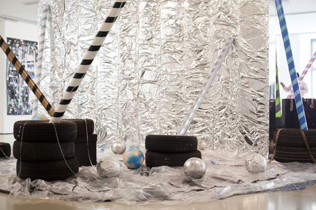 Moshekwa Langa, The Jealous Lover, Installation view, ifa Galerie Berlin, 2014 © Victoria Tomaschko