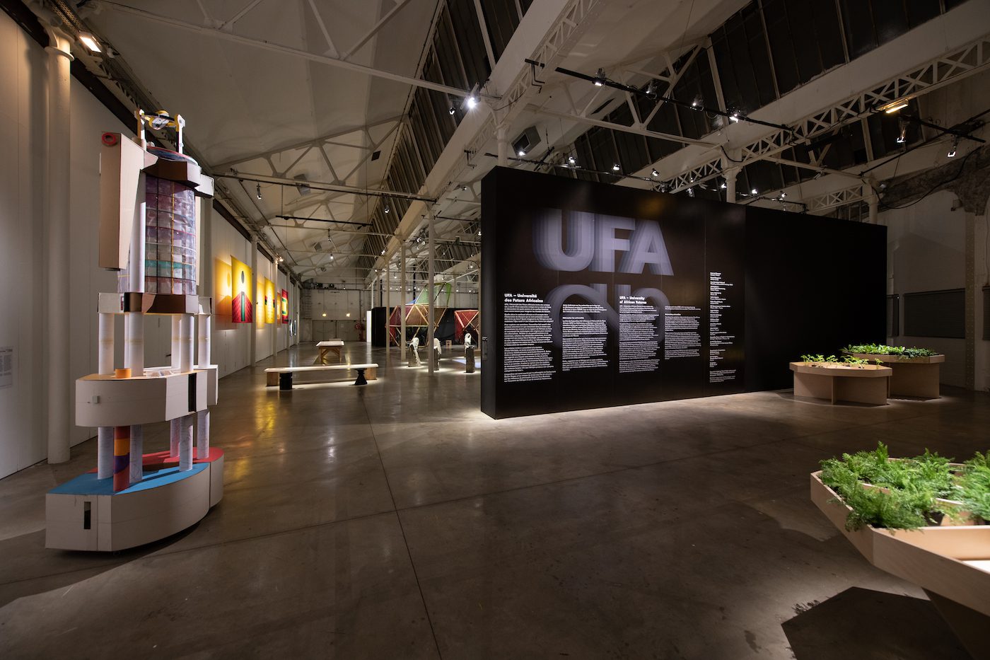 Installation View UFA – University of African Futures from 10 April to 10 August 2021 at le lieu unique.