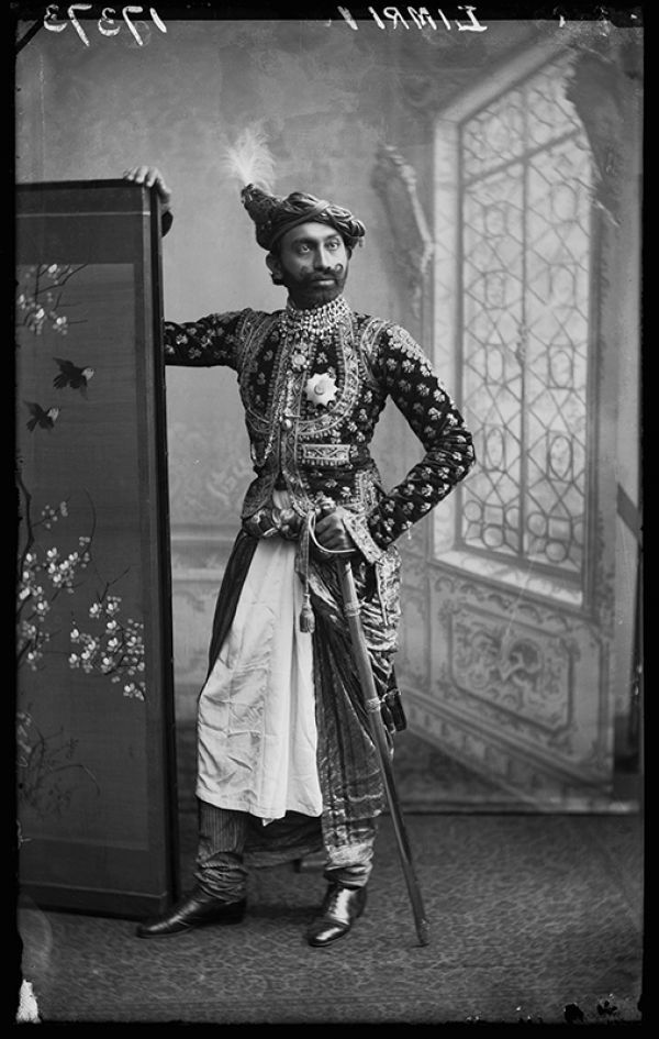 Jaswantsinghji Fatehsinghji. London, 1887. By the London Stereoscopic Company. Courtesy of © Hulton Archive/Getty Images, and Autograph ABP