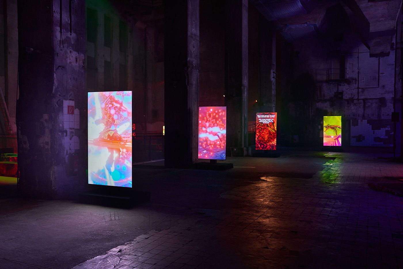 Danielle Brathwaite-Shirley, THE SOUL STATION, 2024. Installation view at Halle am Berghain, Berlin. Commissioned by LAS Art Foundation. Courtesy the artist; LAS Art Foundation. Photo: Alwin Lay