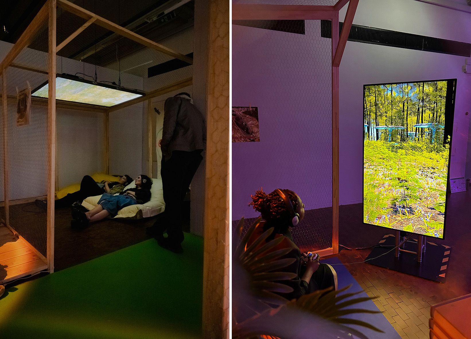 D’Andrade feat. Walla Capelobo, "A thousand years loving you", mixed media installation, 2023. Photo: Peter Wolff.