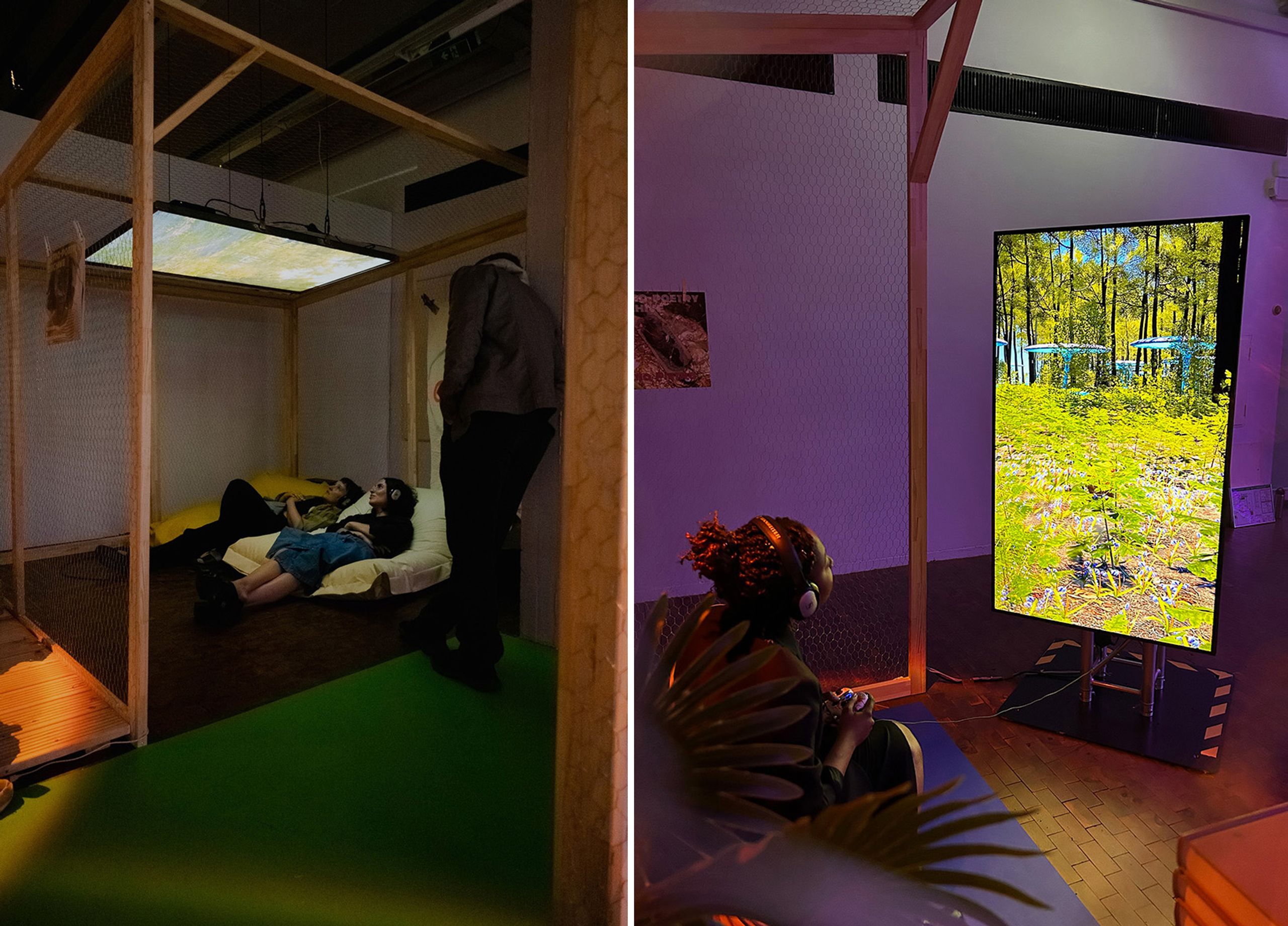 D’Andrade feat. Walla Capelobo, "A thousand years loving you", mixed media installation, 2023. Photo: Peter Wolff.