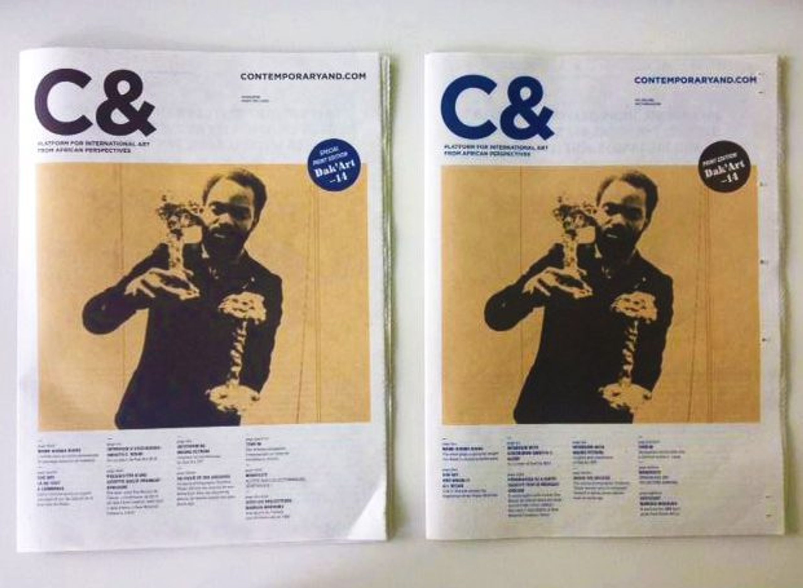 Our first edition. The occasion: The Biennale in Dakar - Contemporary And