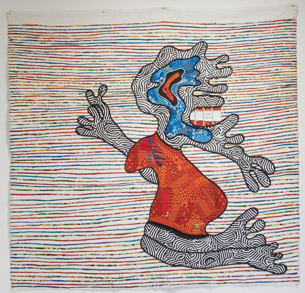 Lizette Chirrime “Brain Child” 2018; Mixed Media, 177×172 cm. Courtesy of the Artist.