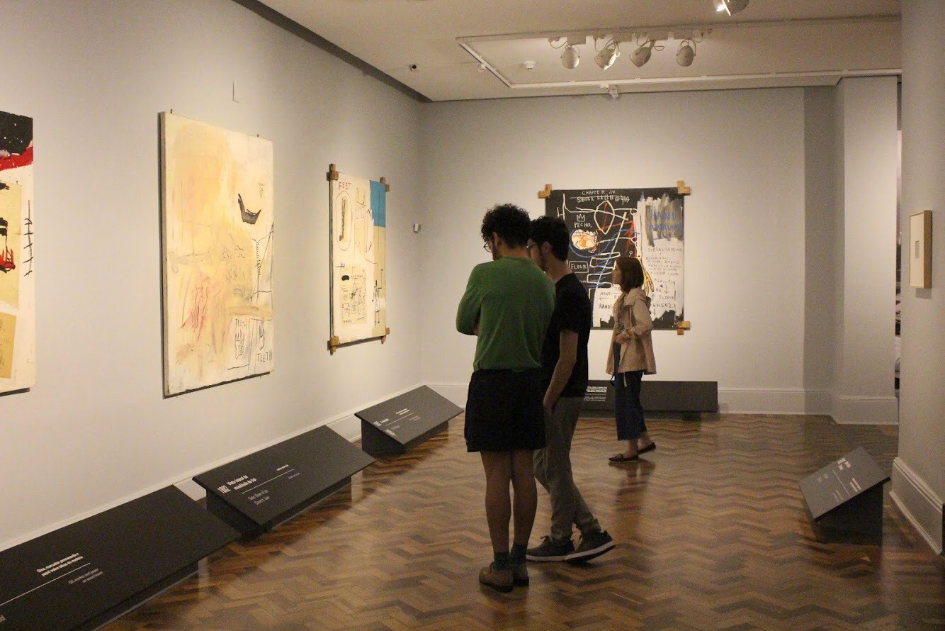 General view of the exhibition Jean-Michel Basquiat, art works of the Mugrabi Collection, CCBB-Belo Horizonte.