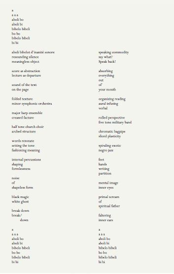 Abolibibelo 2015 Paper handout with poem