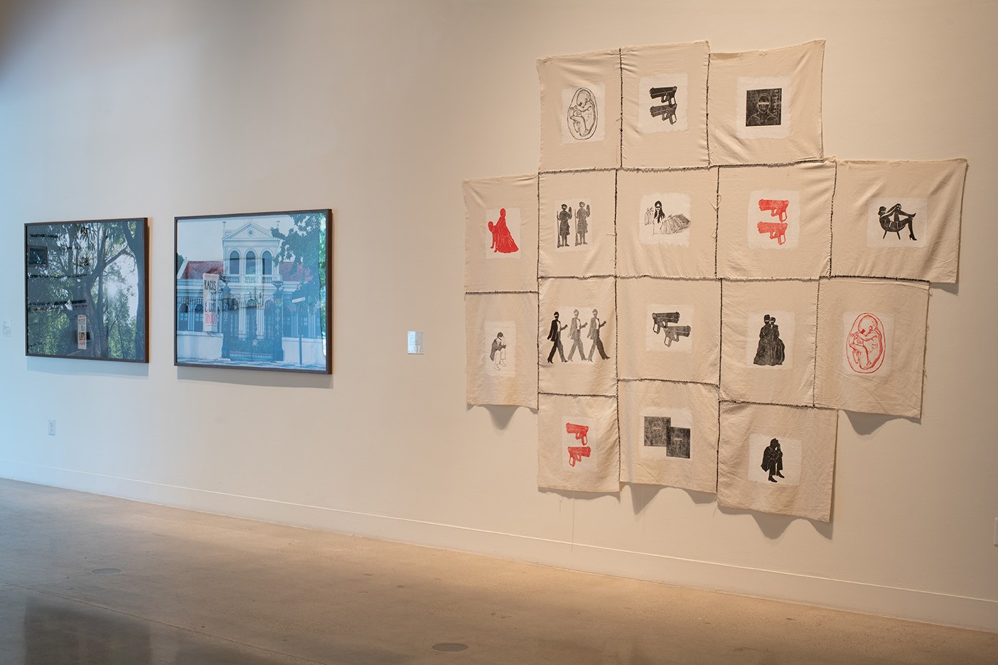 Social Fabric: Art and Activism in Contemporary Brazil, installation view, Visual Arts Center, The University of Texas at Austin, September 23, 2022 – March 10, 2023. Photo: Sandy Carson
