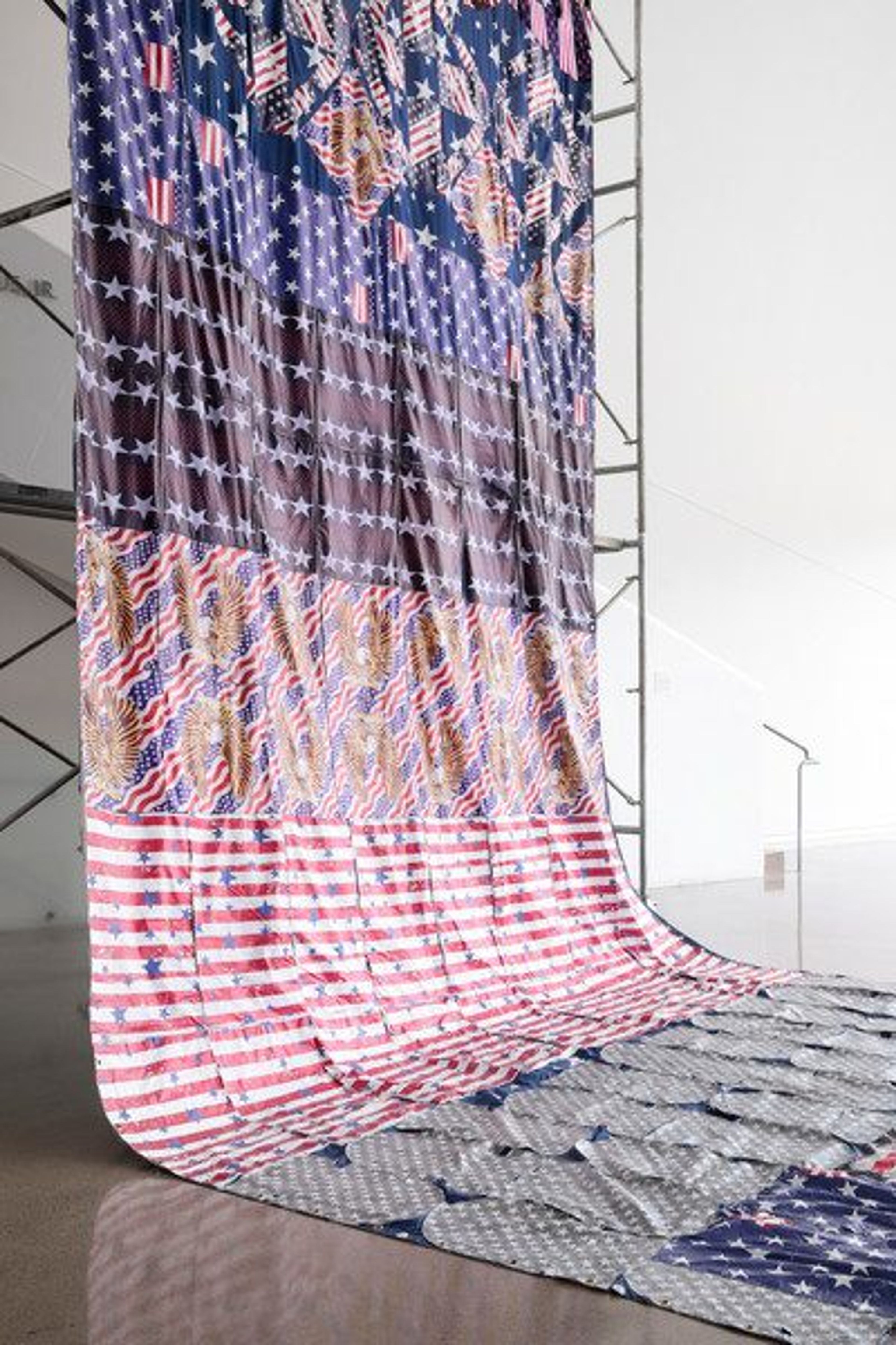 Ibrahim Ahmed, Exhibition view, Institute for Contemporary Art at VCU. Photo by David Hale.