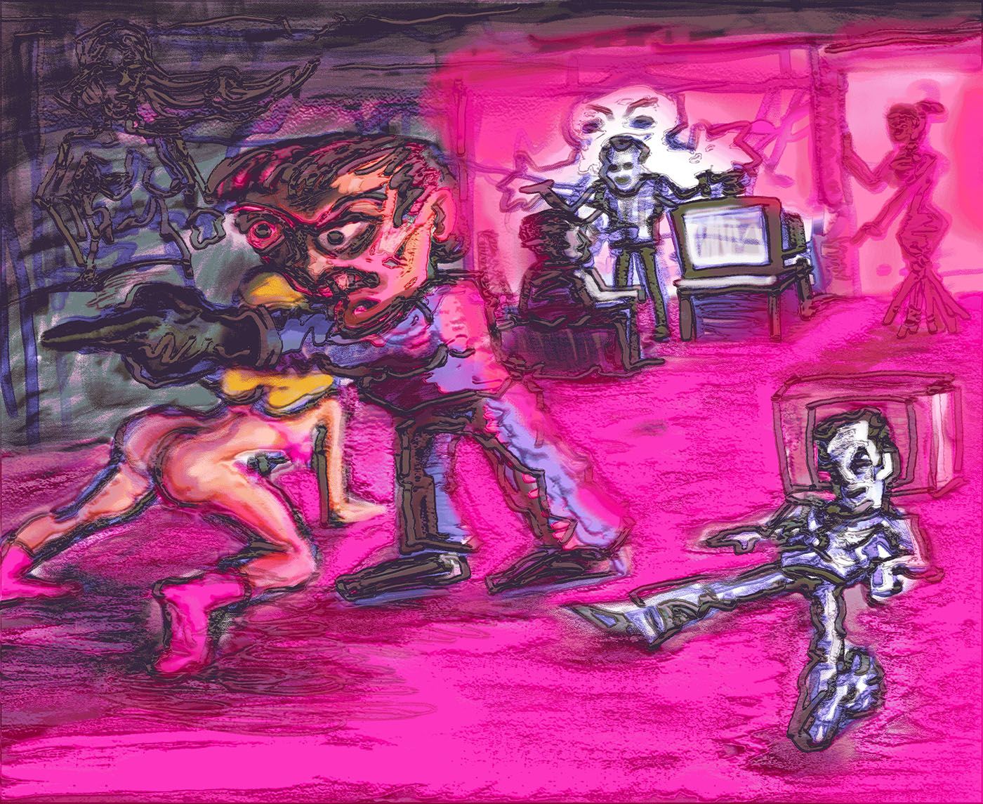 Fidel Ernesto, Salgan-to-coño (Get Out-You Bastard), 2023. Courtesy of the artist.