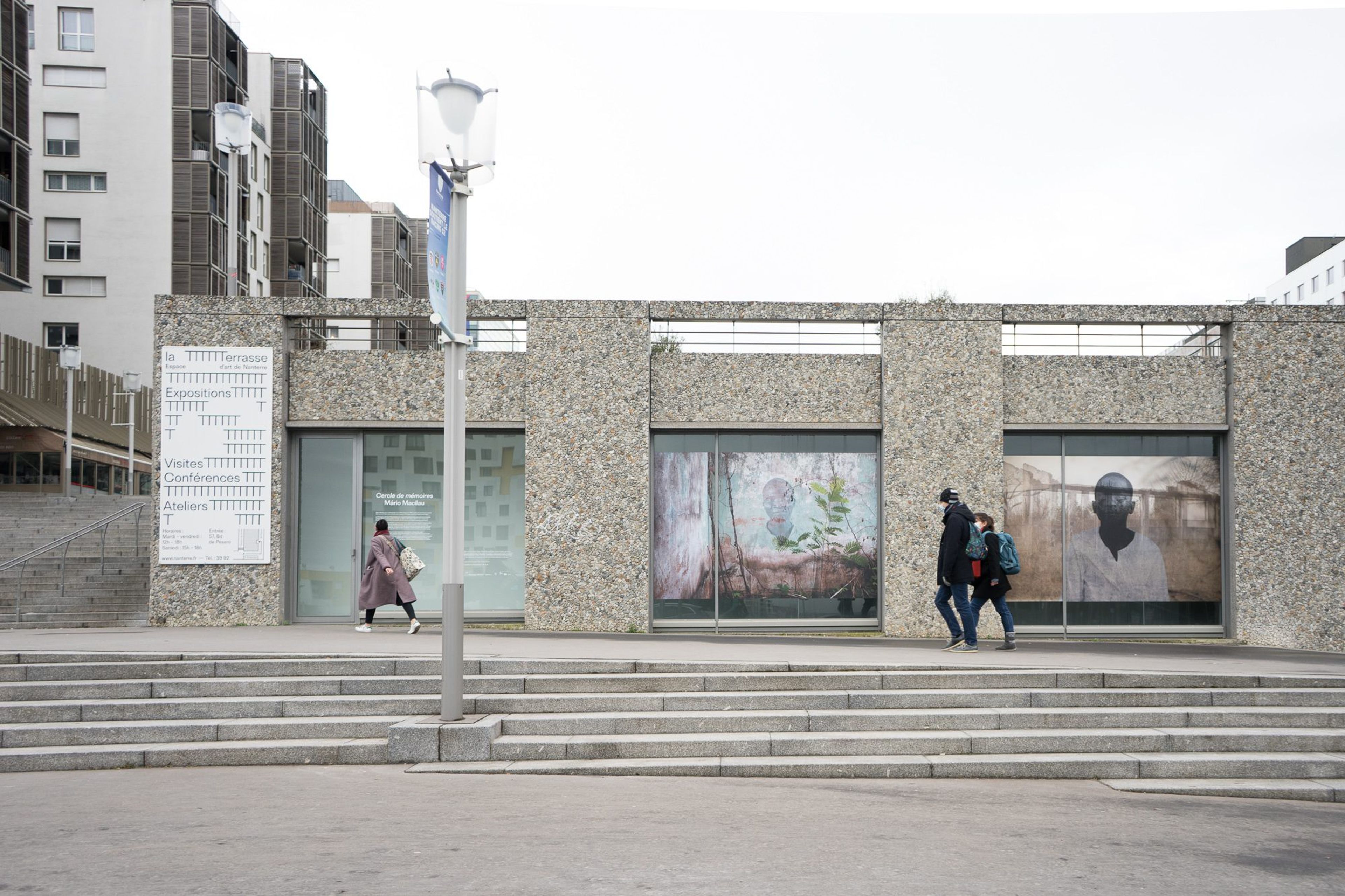 Mário Macilau. Installation view of “Circle of Memories”at La Terrasse espace d’art de Nanterre, 2021.
