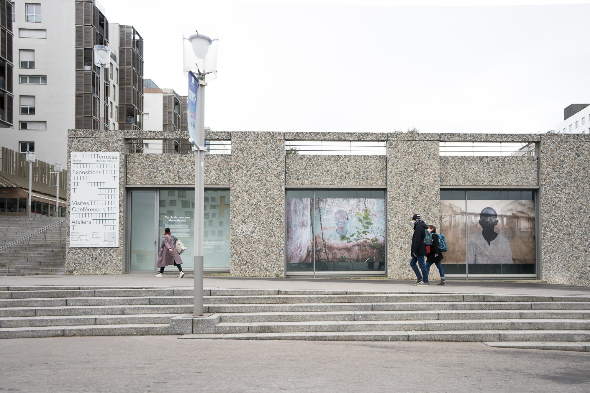 Mário Macilau. Installation view of “Circle of Memories”at La Terrasse espace d’art de Nanterre, 2021.