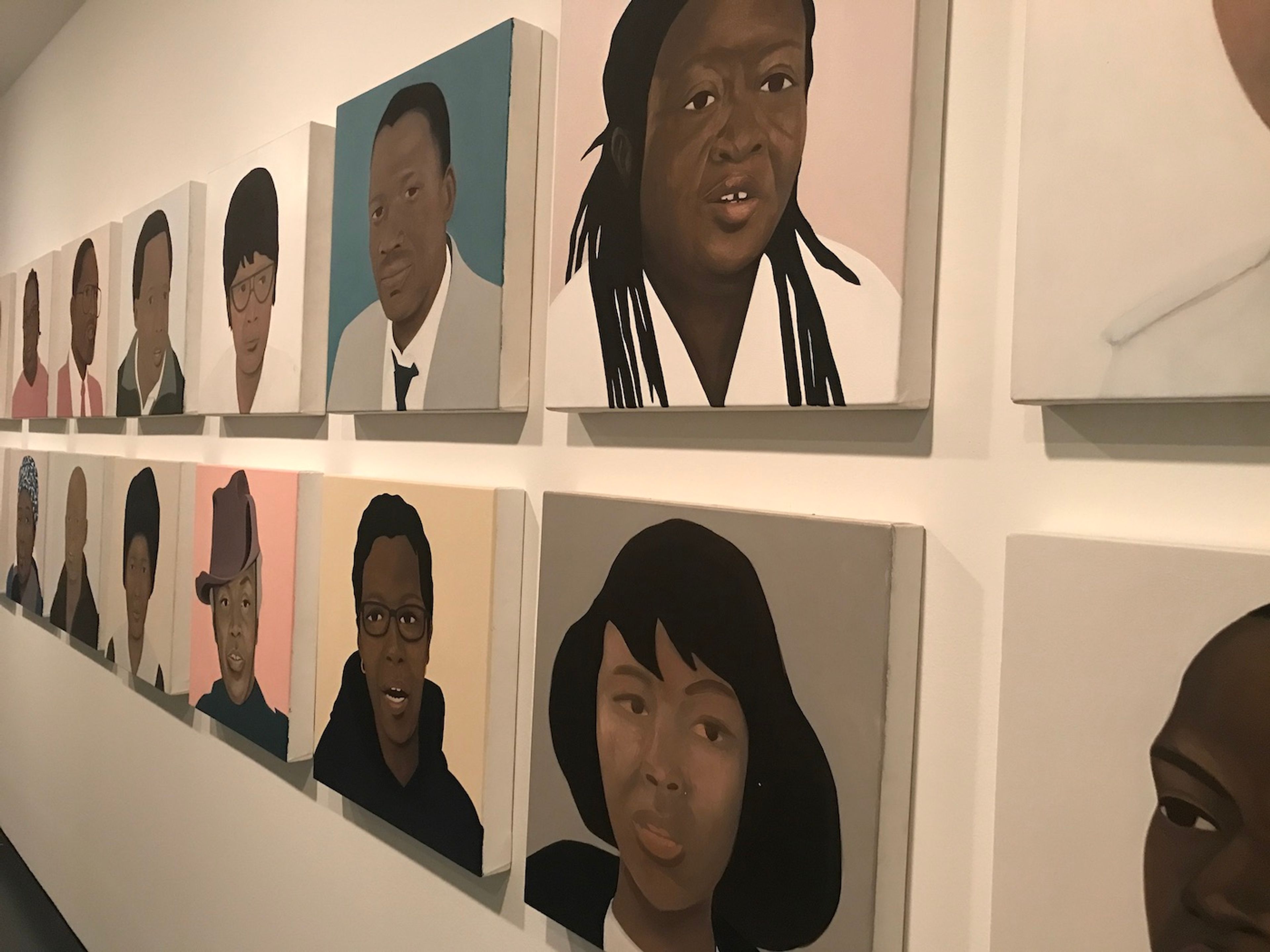 Thenjiwe Niki Nkosi , Heroes. Installation view at Sharjah Biennial 15. Photo: C&amp;.