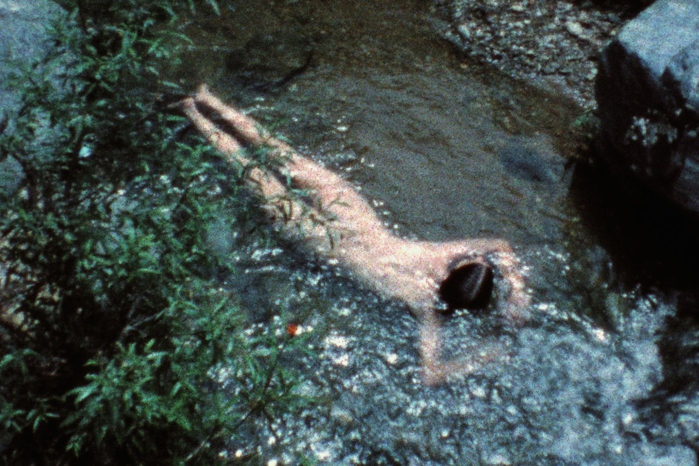 Ana Mendieta, Creek, 1974. Super 8 Film. © The Estate of Ana Mendieta Collection, LLC., Courtesy Galerie Lelong & Co.