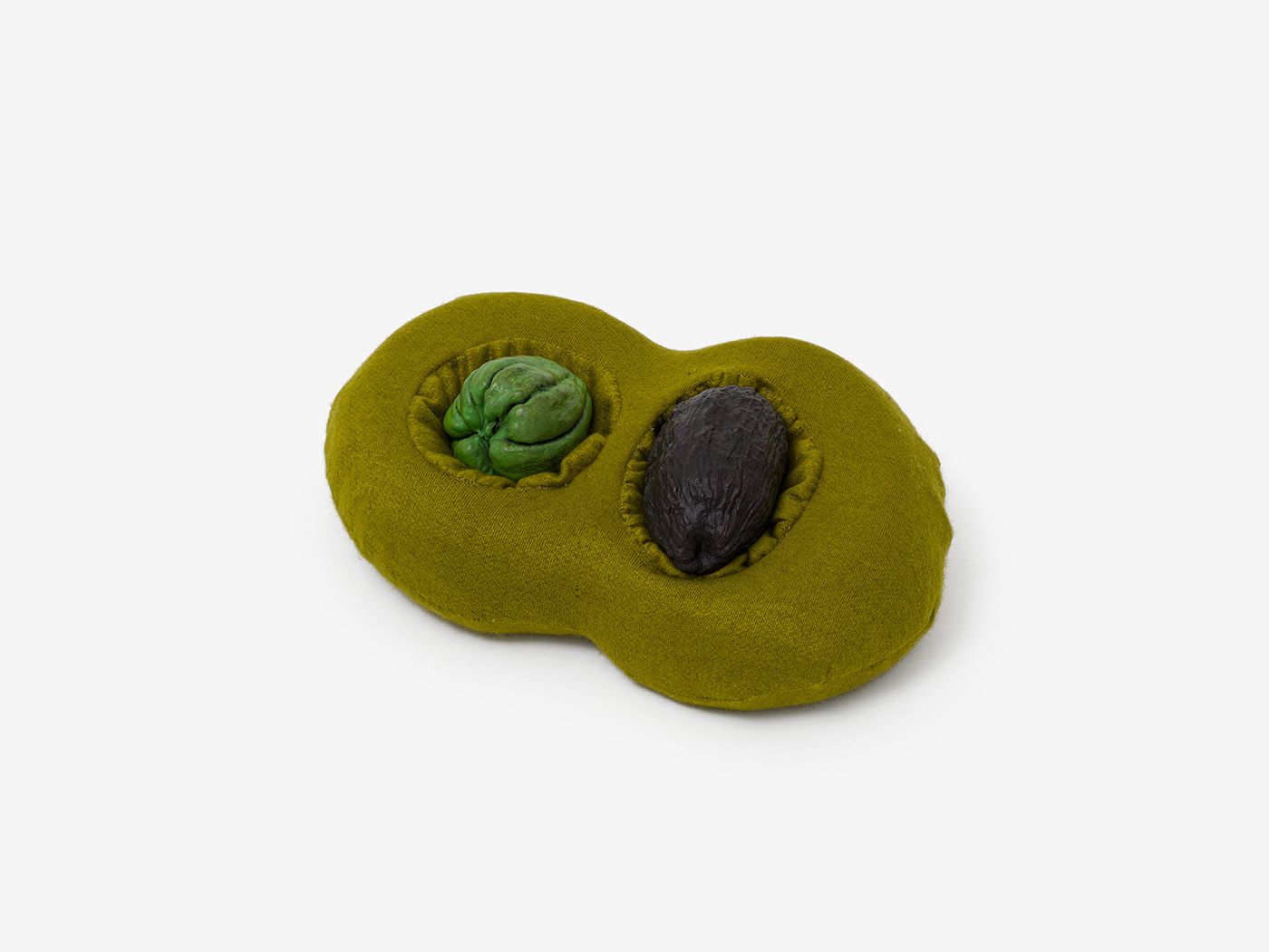 Veronica Ryan, Momento Mori I, 2022, Bronze, reconfigured medical pillow, 5 7/8 x 11 3/4 x 15 3/4 inches, (15 x 30 x 40 cm). © Veronica Ryan, OBE RA. Courtesy Alison Jacques, London