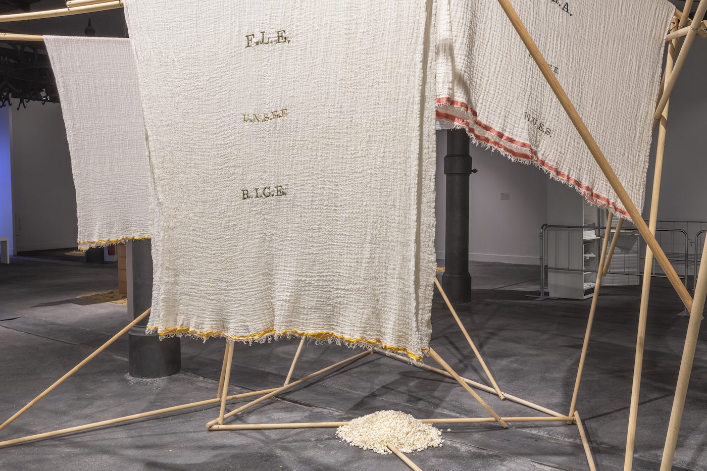 Muna Mussie. Installation View, SEDIMENTS. After Memory @ Mattatoio, Roma 2022 © SPAZIO GRIOT. Photo: Elia Buonora