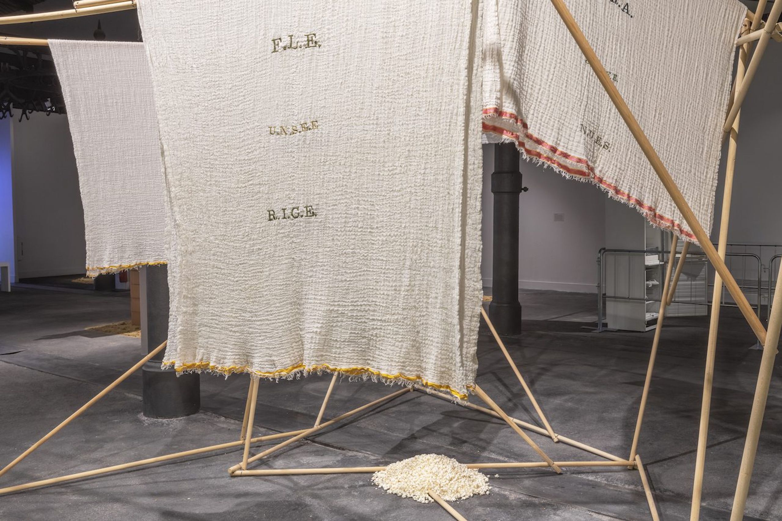 Muna Mussie. Installation View, SEDIMENTS. After Memory @ Mattatoio, Roma 2022 © SPAZIO GRIOT. Photo: Elia Buonora