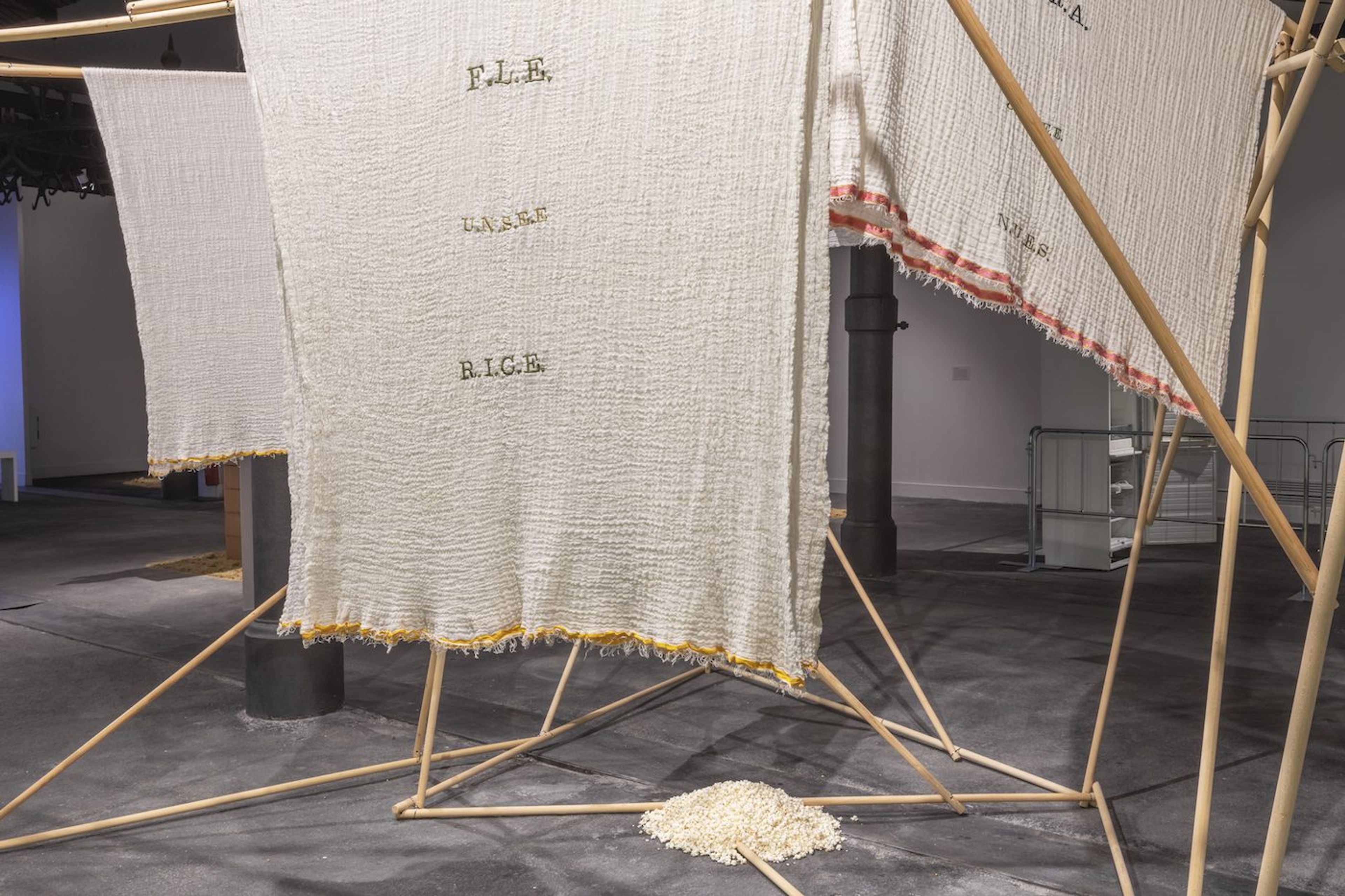 Muna Mussie. Installation View, SEDIMENTS. After Memory @ Mattatoio, Roma 2022 © SPAZIO GRIOT. Photo: Elia Buonora