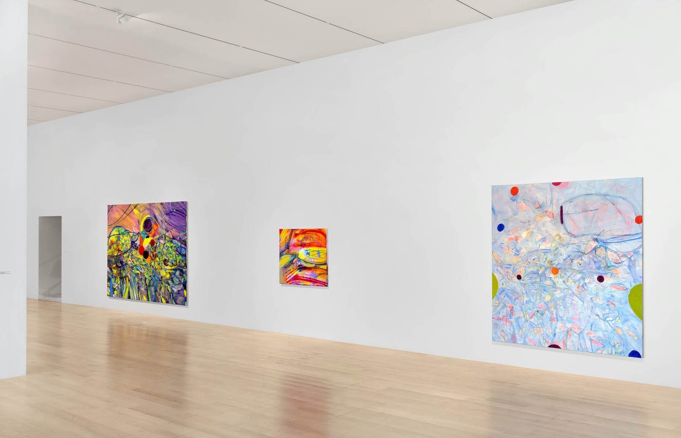 Installation view: “Jadé Fadojutimi: Yet, Another Pathetic Fallacy” at ICA Miami. Photo: Zachary Balber.