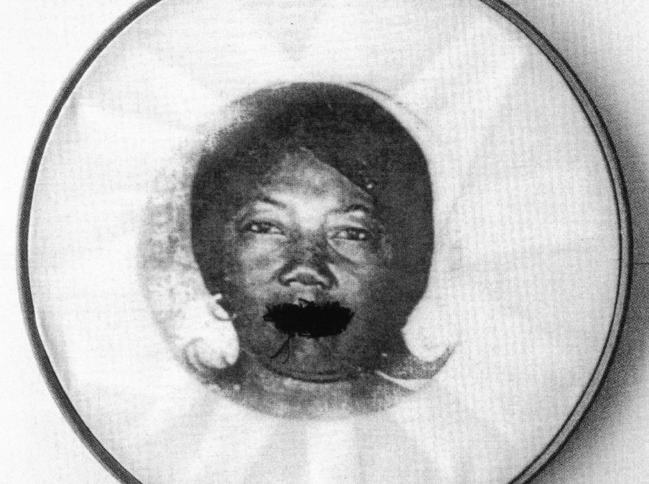 Rosana Paulino, Backstage series (Xerox transferred on fabric, with embroidery), 1997