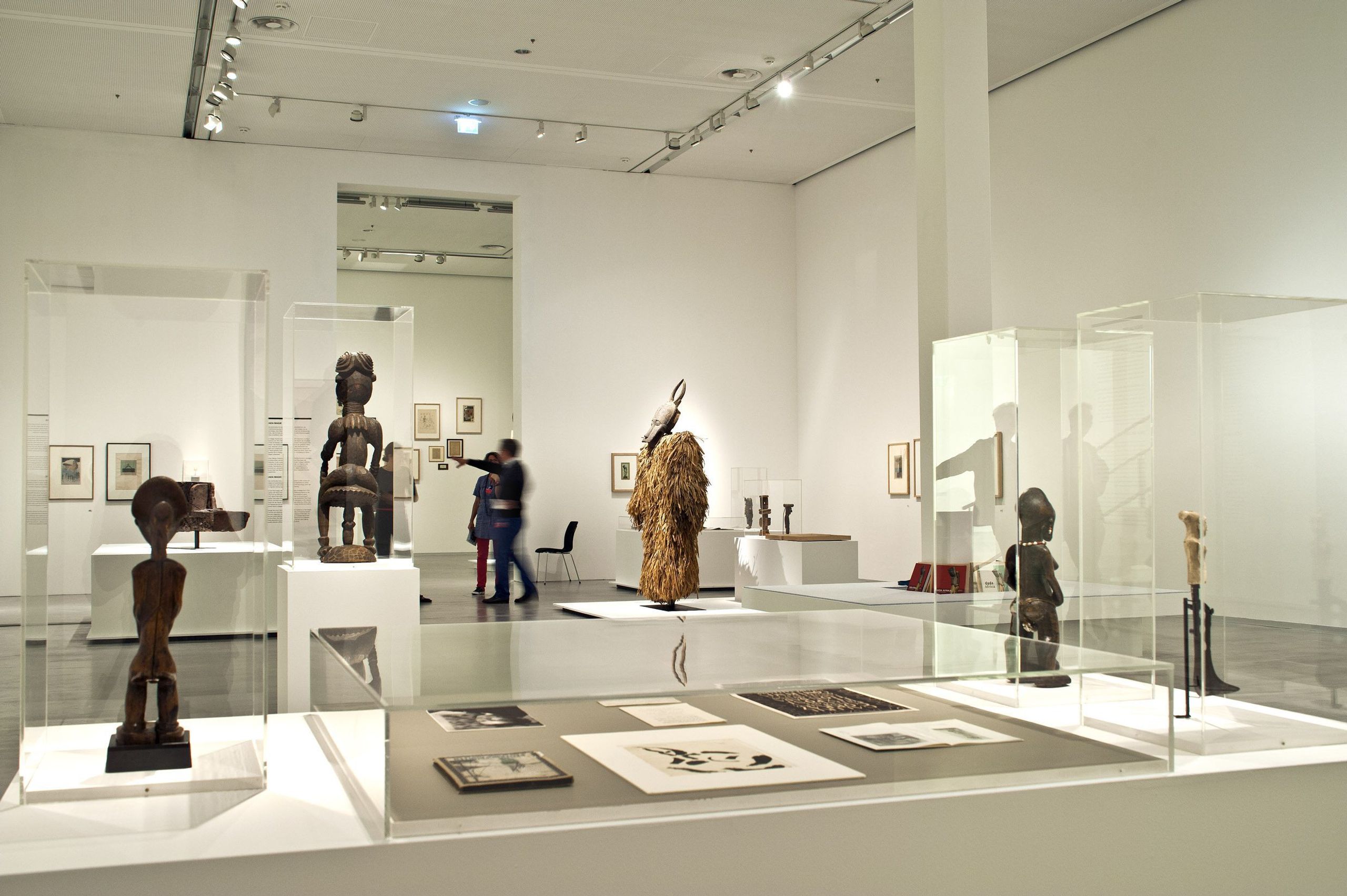 Installation view Dada Afrika - Dialog mit dem Fremden, 2016, Berlinische Galerie, Berlin. Courtesy of the Berlinische Galerie
