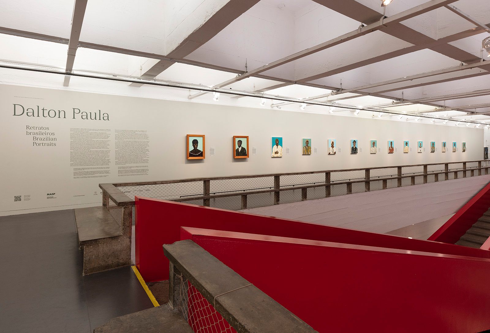 View from "Dalton Paula: Brazilian Portraits", 2022, MASP. Photo: Isabella Matheus